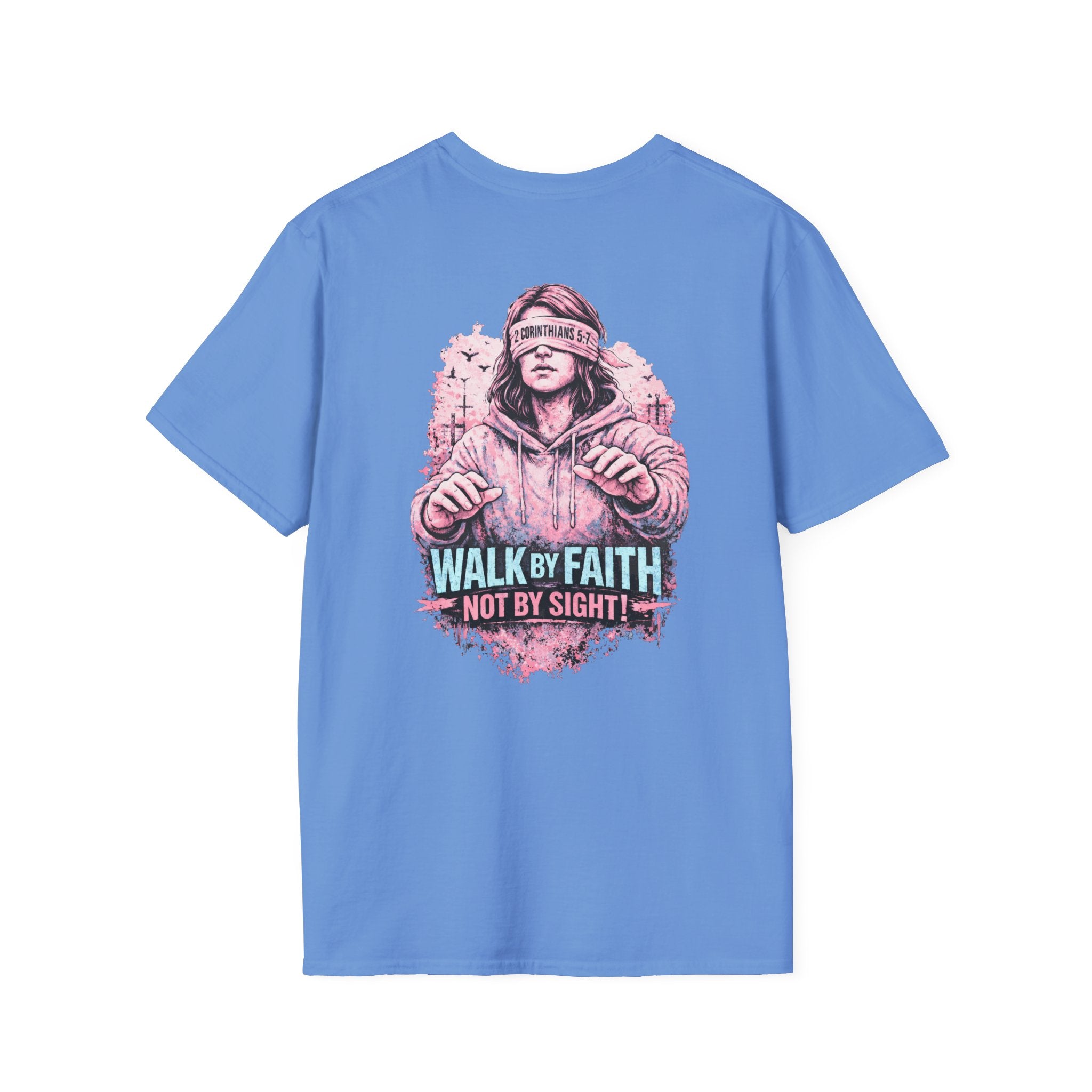 "Walk by Faith" (Ladies) (Design on Back/Logo on Front)