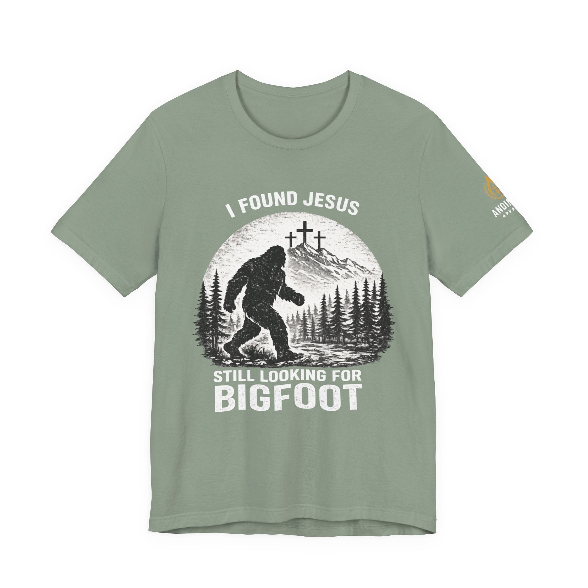 "Jesus and Bigfoot" (Design on Front/Logo on Sleeve)