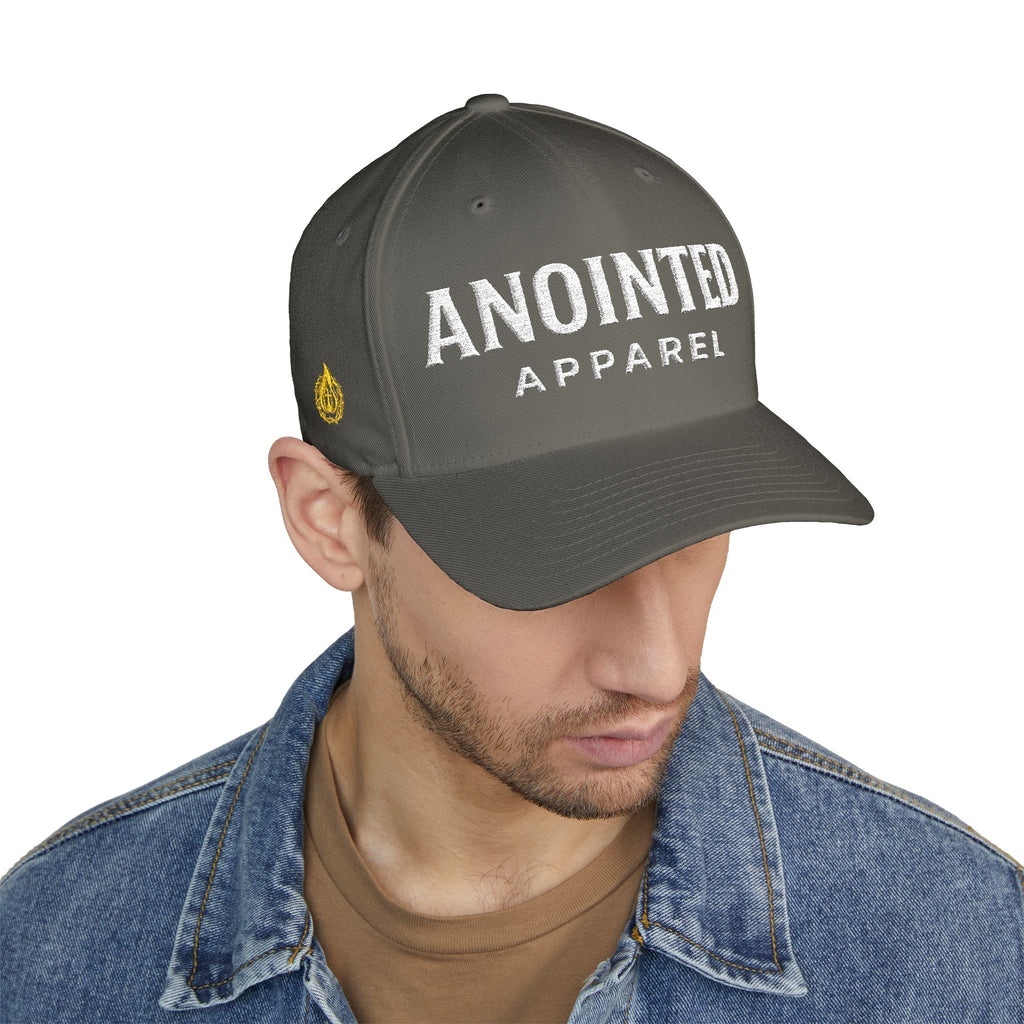 "Anointed" Christian FlexFit Hat – Elevated Edition (Front + Side Embroidery)
