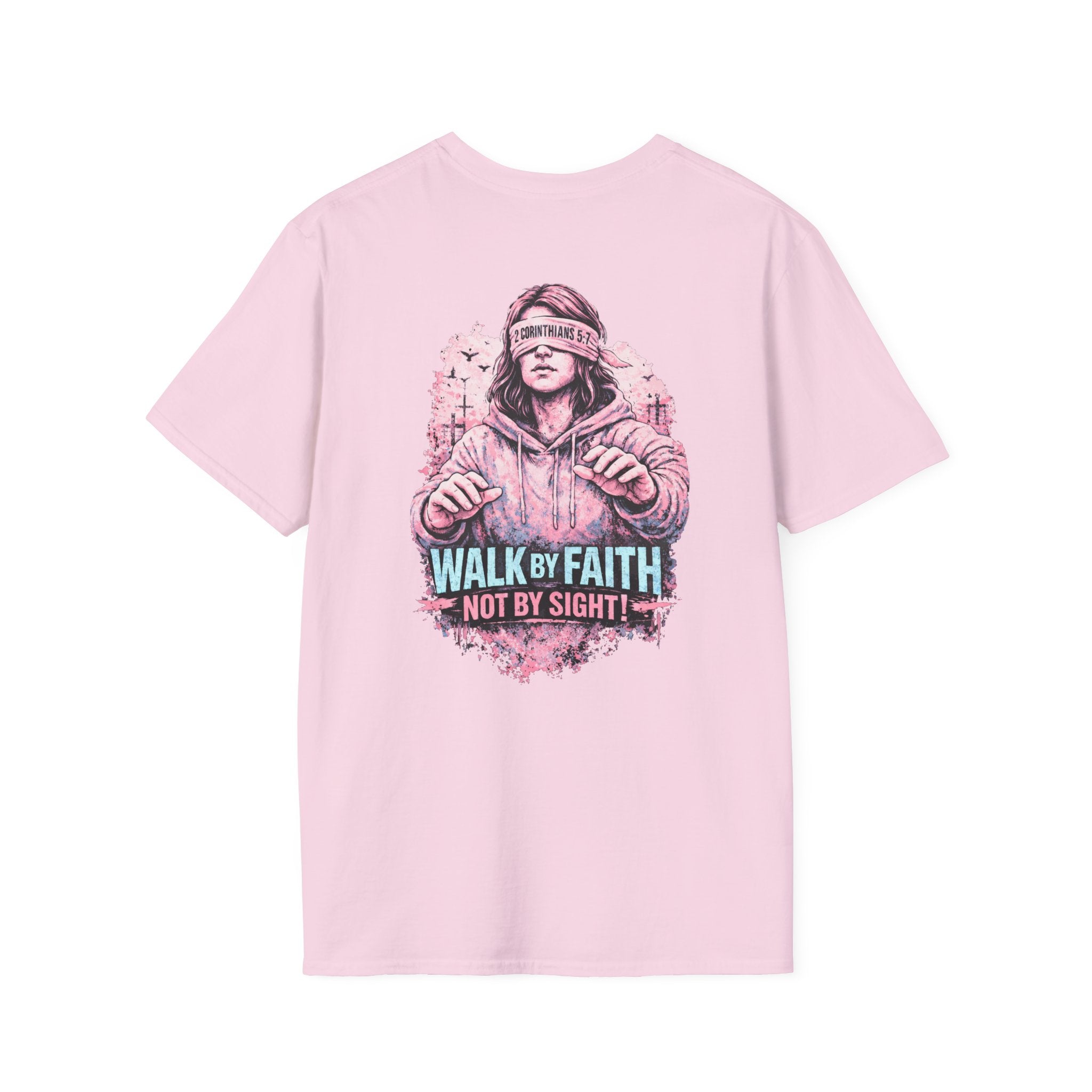 "Walk by Faith" (Ladies) (Design on Back/Logo on Front)