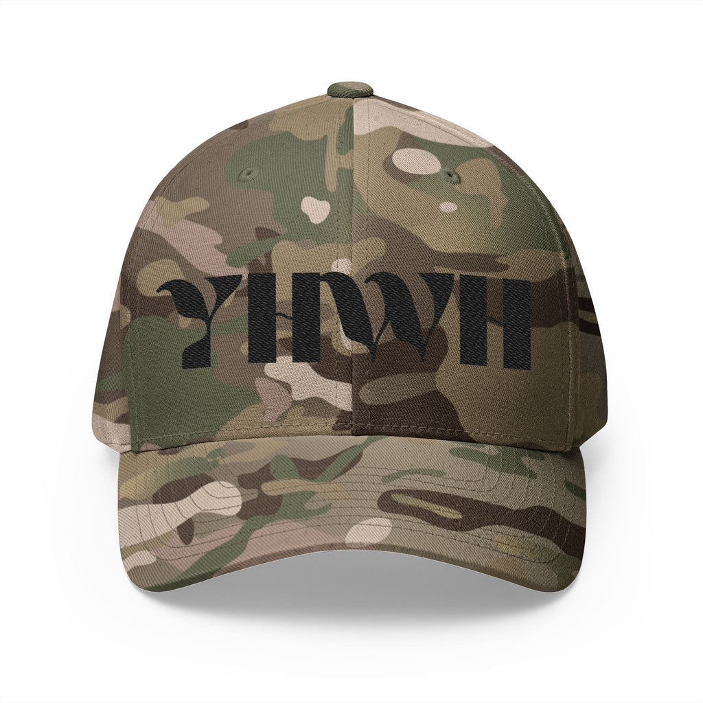 Signature Series "YHWH" FlexFit Closed-Back (Black) (Triple Embroidered)