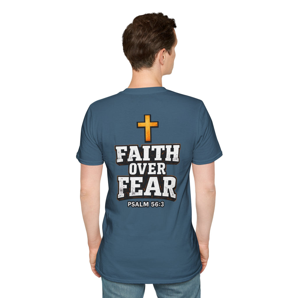 "Faith Over Fear" (Design on Back/Logo On Front)