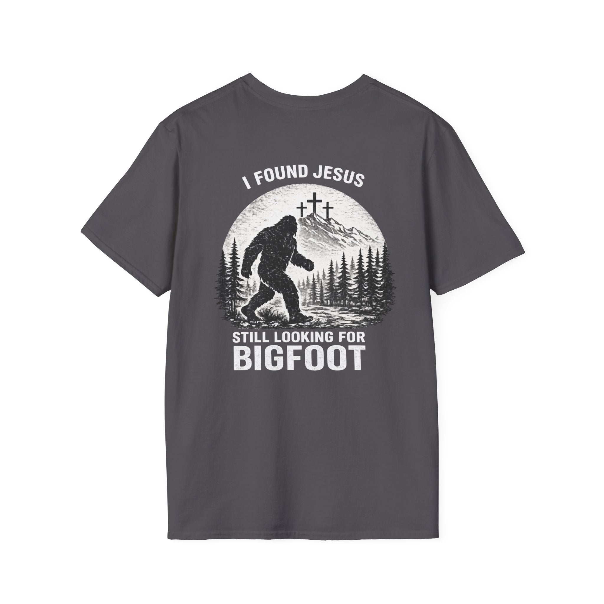 "Jesus and Bigfoot" (Design on Back/Logo on Front)