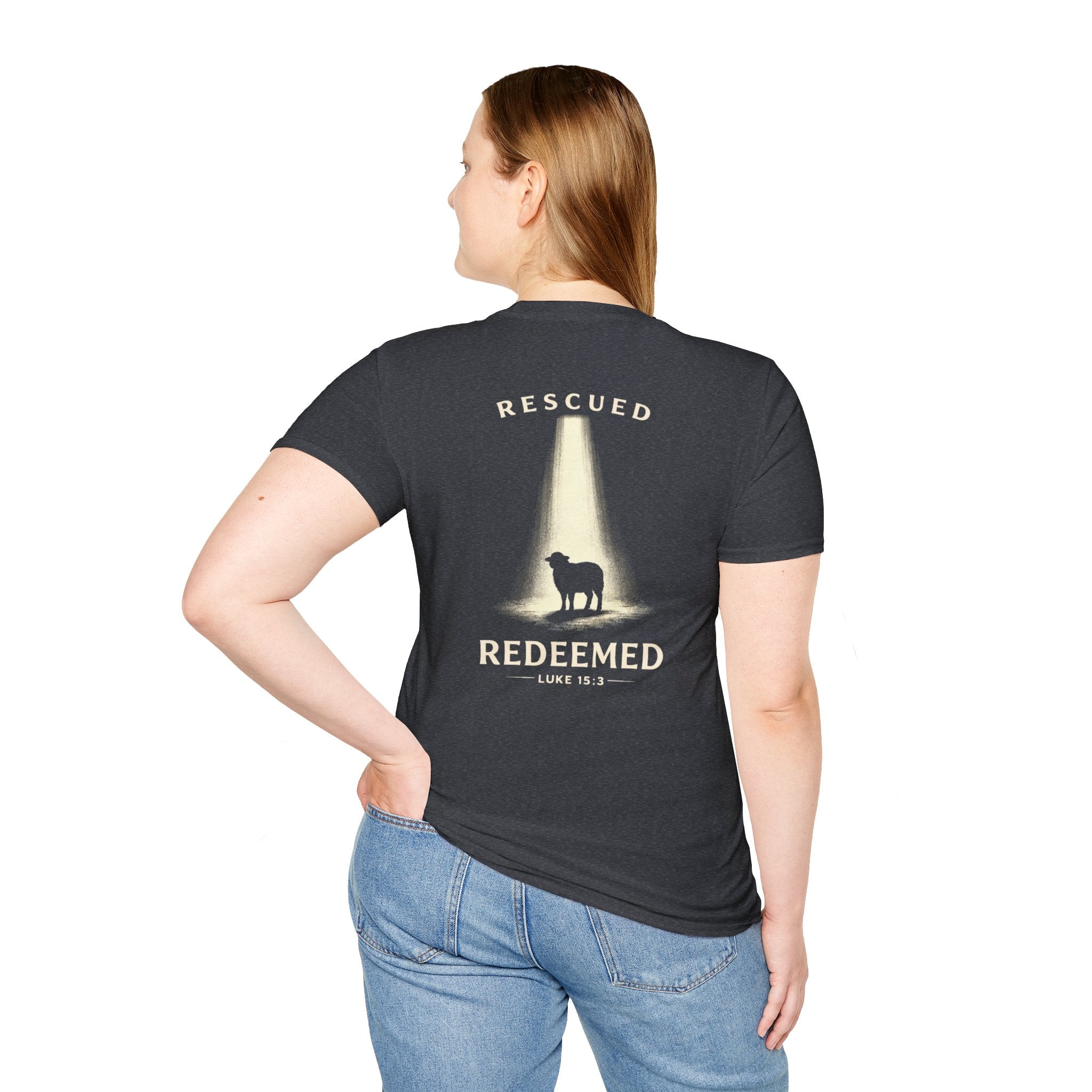 "Rescued and Redeemed" (Design on Back/Logo on Front)