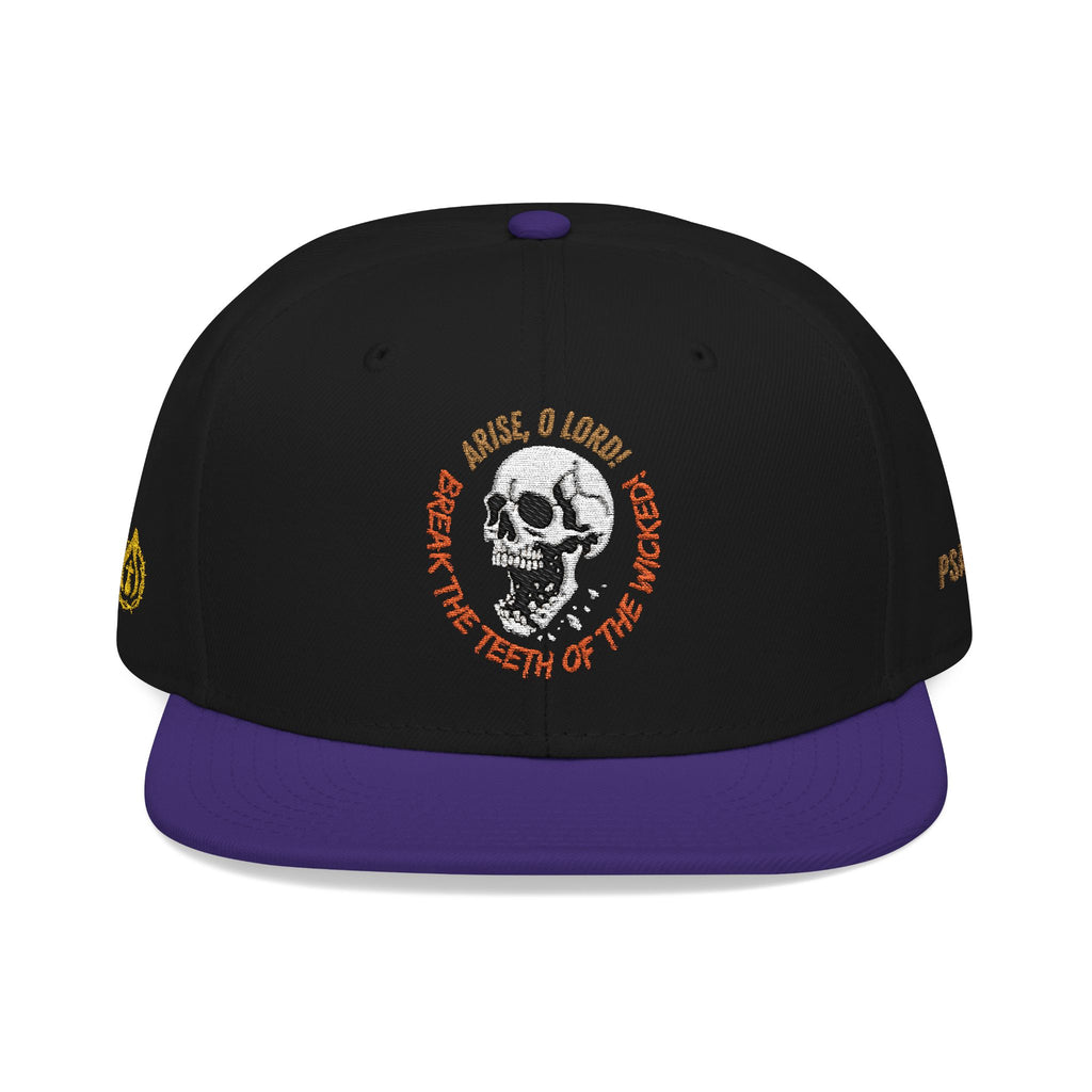 "Psalm 3:7" Snapback (Embroidered Front, Left and Right Sides)