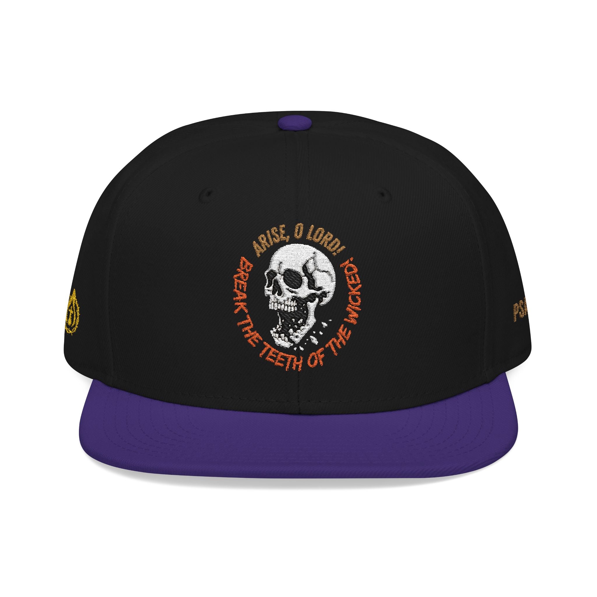 "Psalm 3:7" Snapback (Embroidered Front, Left and Right Sides)