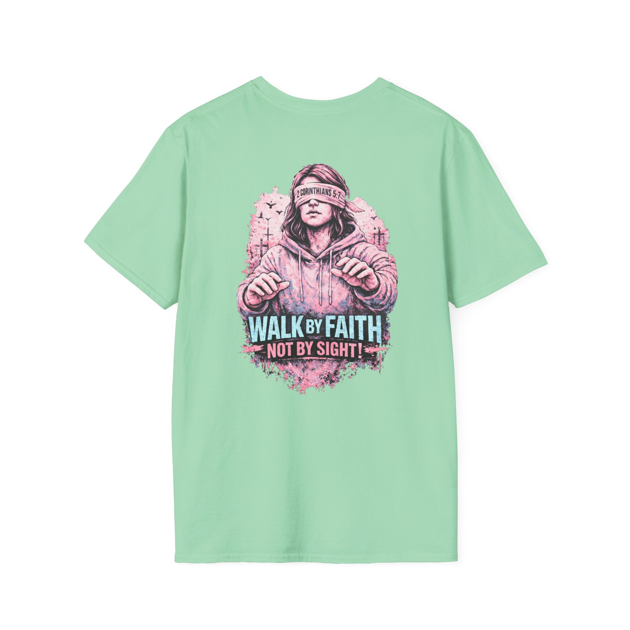 "Walk by Faith" (Ladies) (Design on Back/Logo on Front)