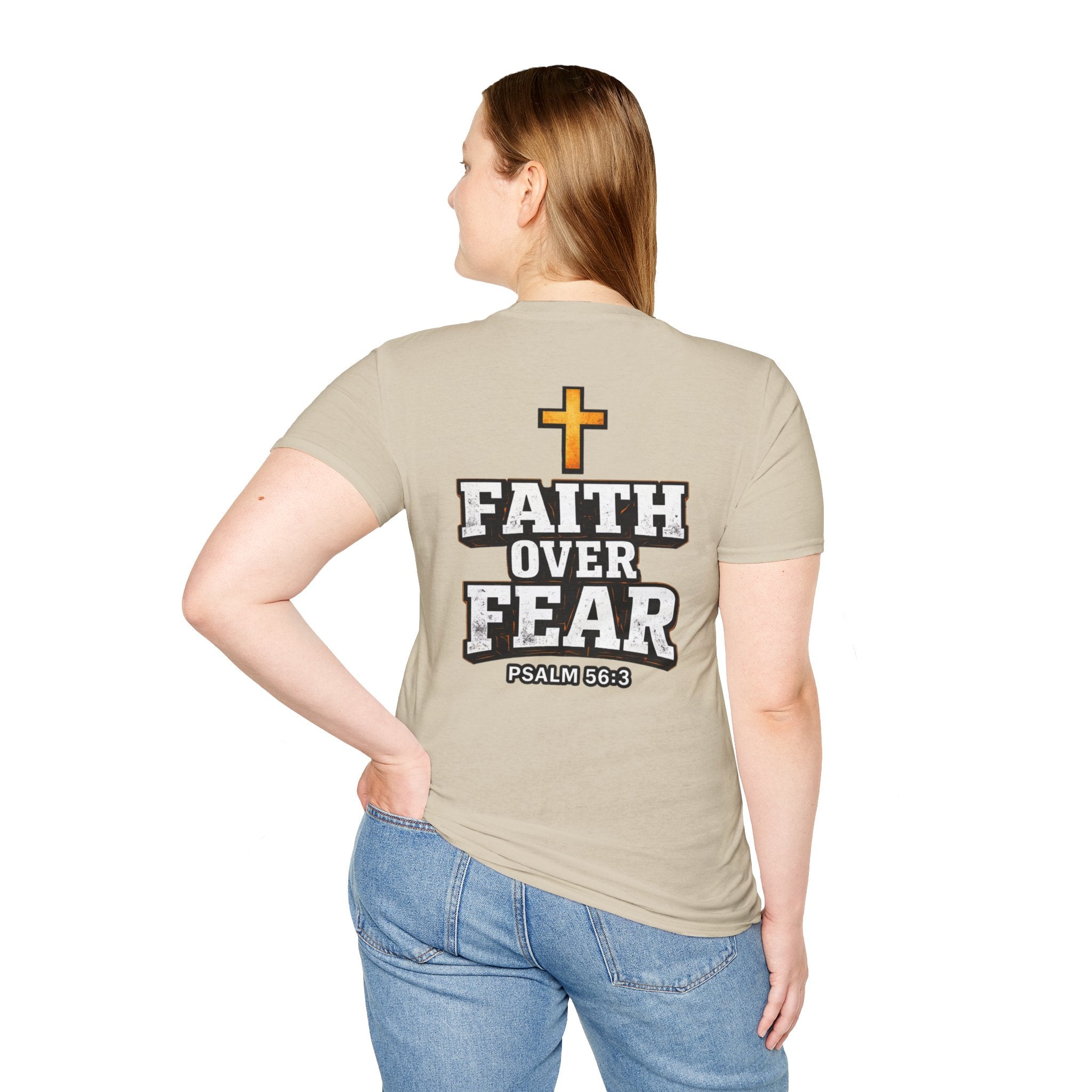 "Faith Over Fear" (Design on Back/Logo On Front)