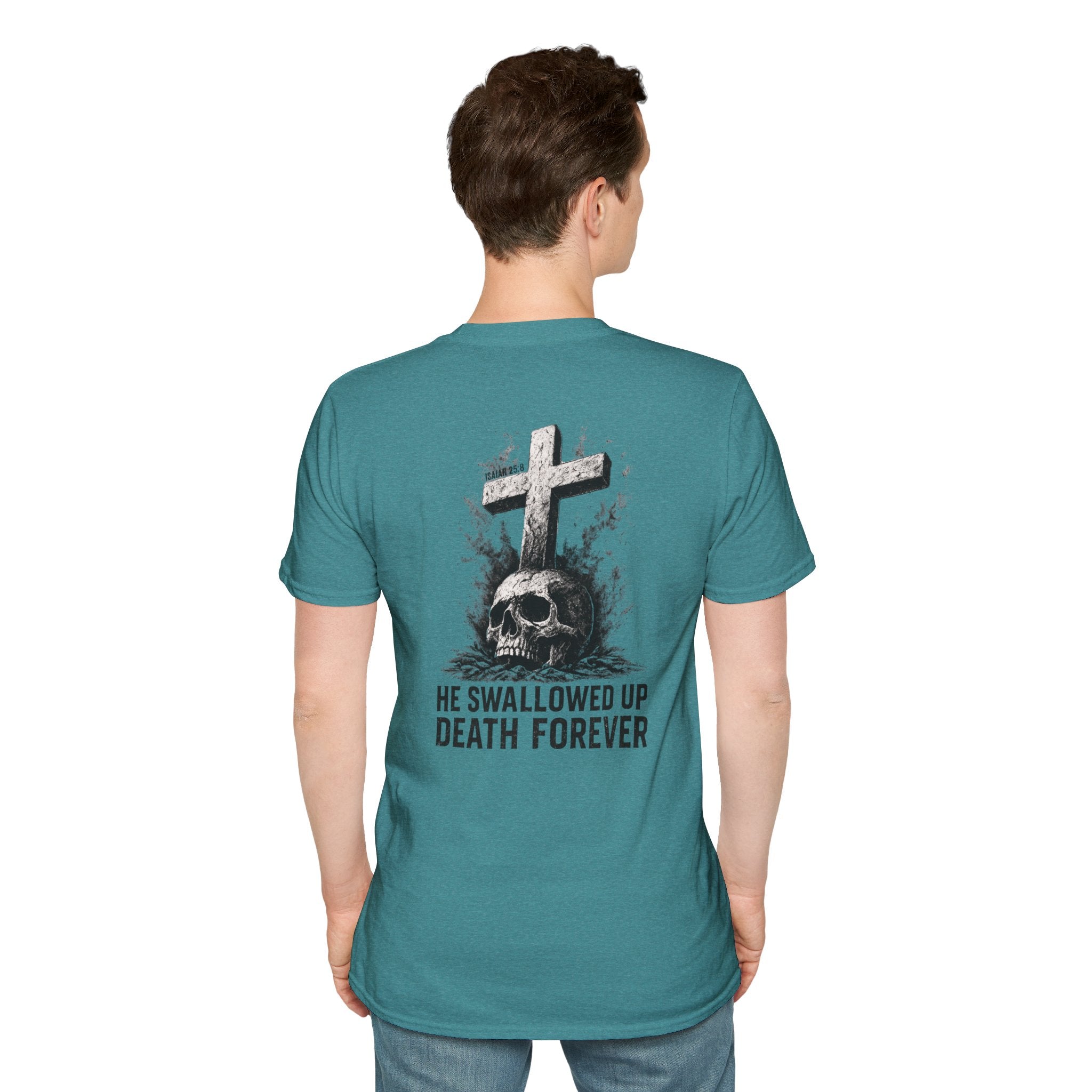 "Swallowed Death" (Dark) (Design on Back/Logo on Front)