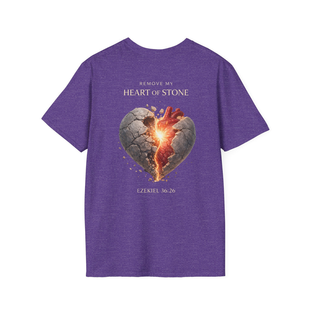 Ezekiel 36:26 - "Heart of Flesh" (Ladies) (Design on Back/Logo on Front)