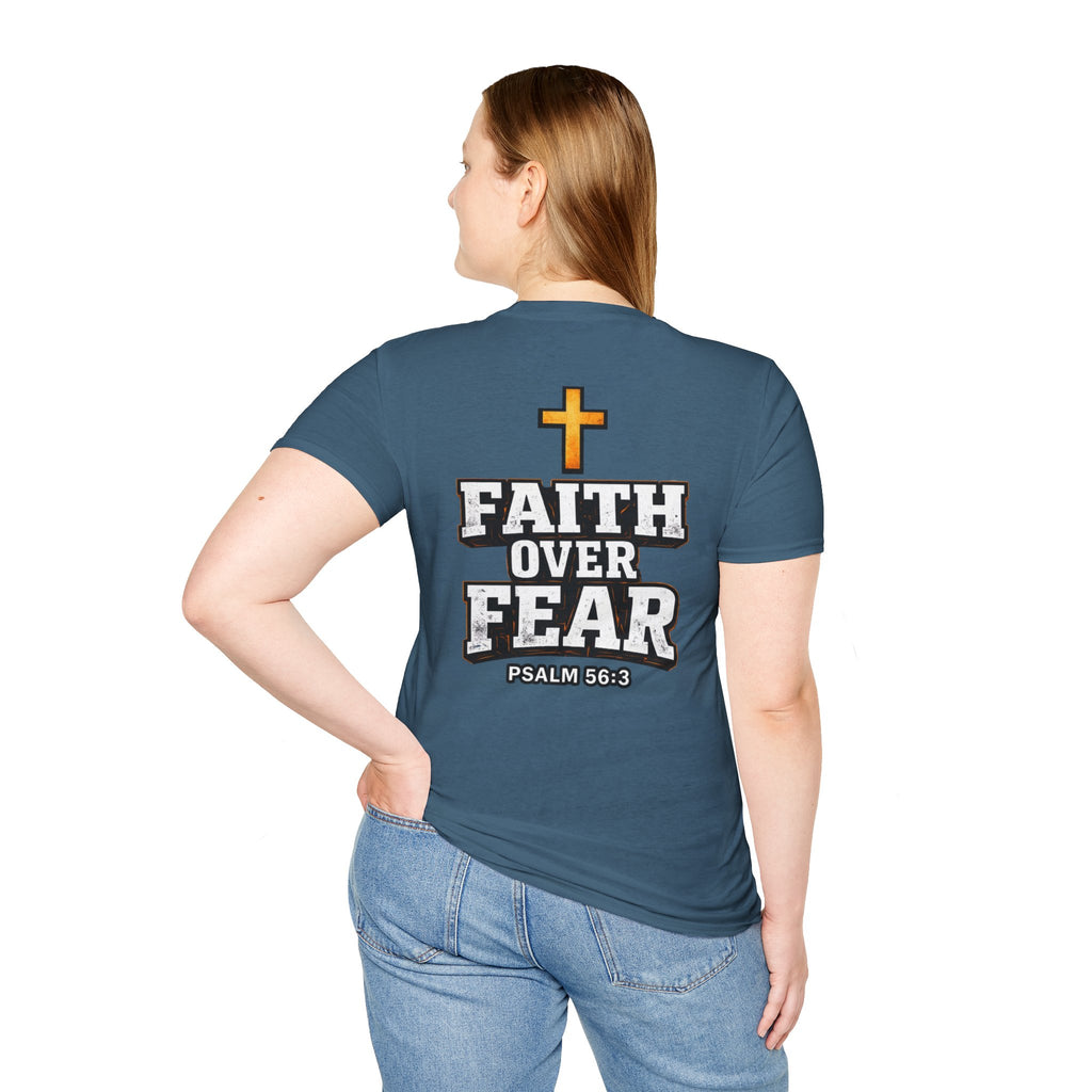 "Faith Over Fear" (Design on Back/Logo On Front)