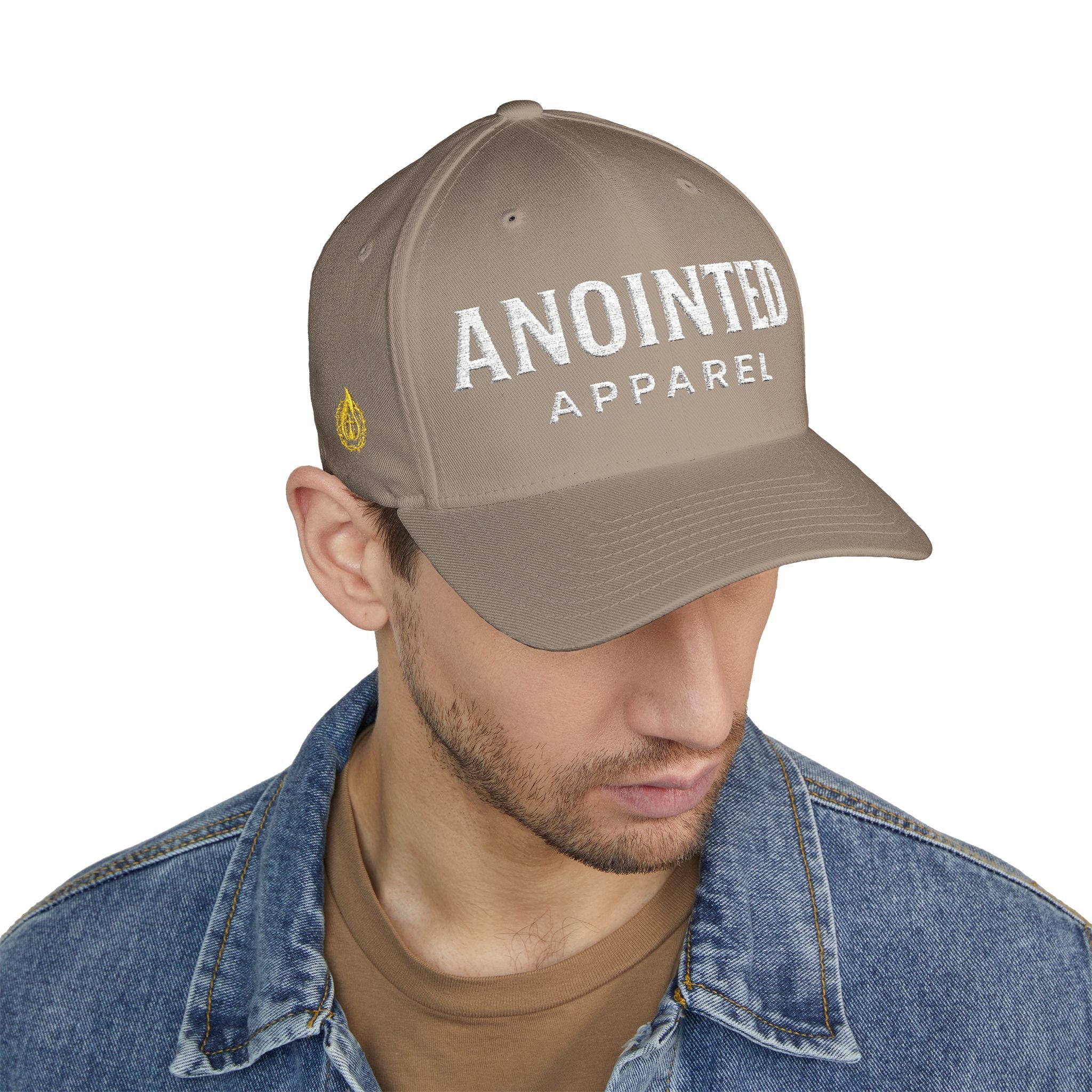 "Anointed" Christian FlexFit Hat – Elevated Edition (Front + Side Embroidery)