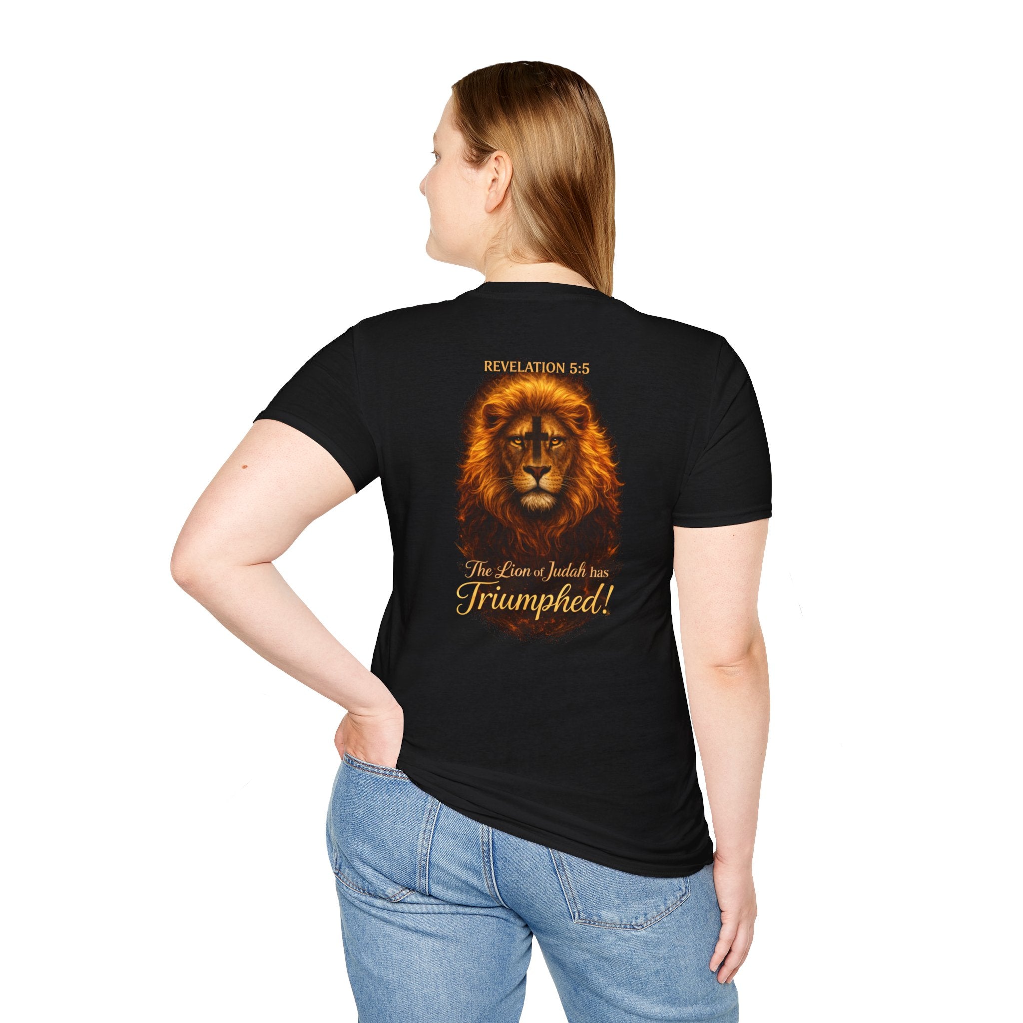 "The Lion of Judah" (Ladies) (Design on Back/Logo on Front)