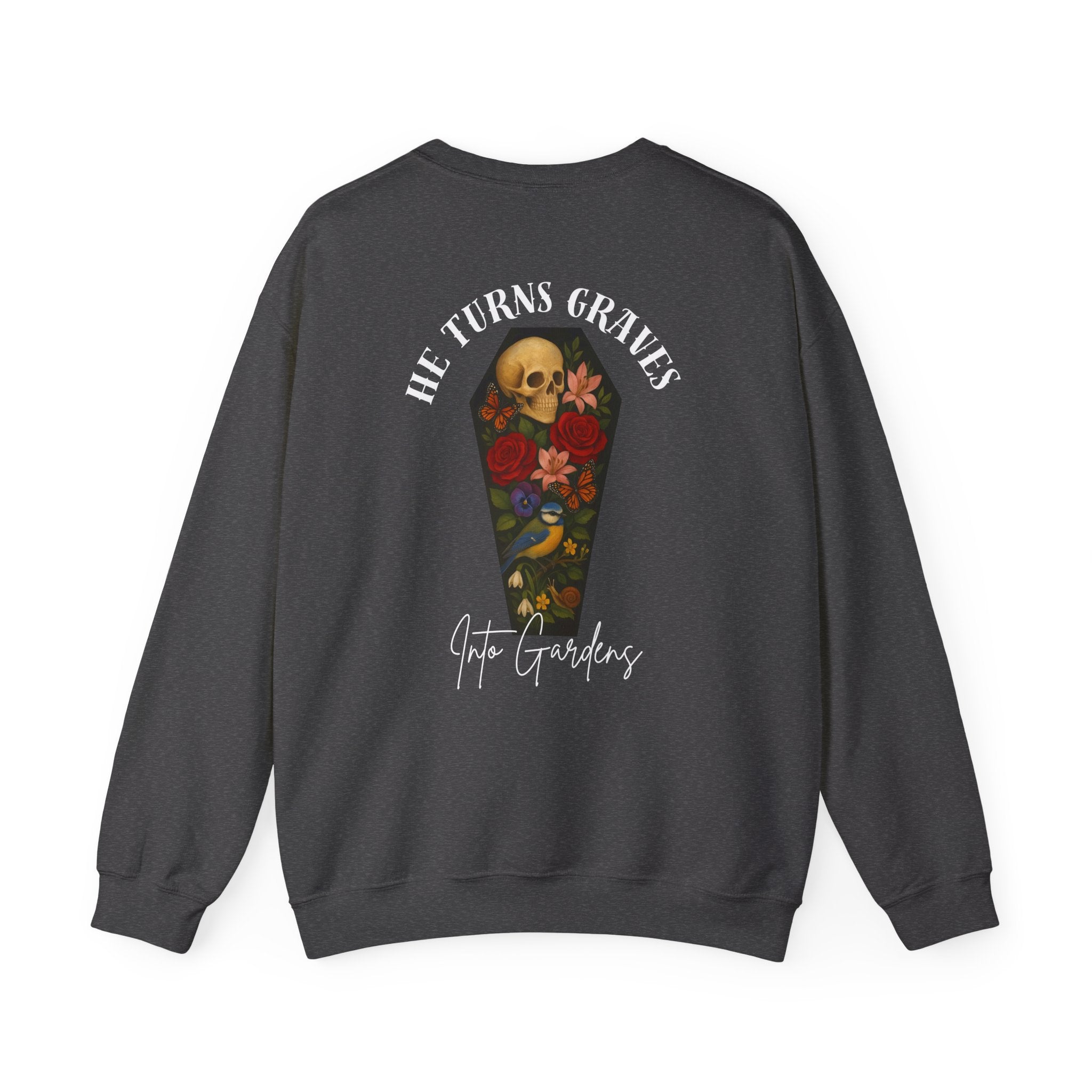 Graves Into Gardens Crewneck Sweatshirt (Design on Back/Logo on Front)