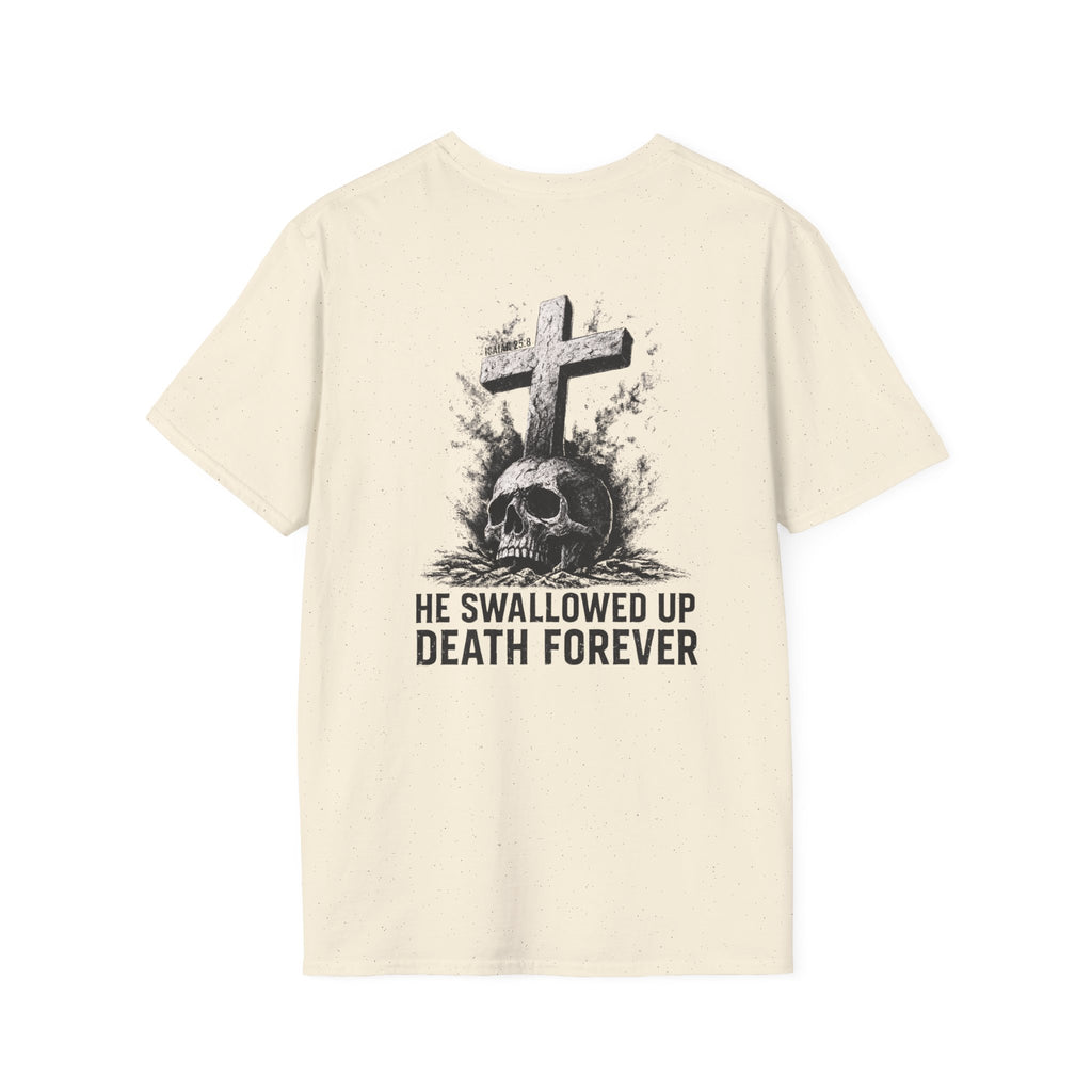 "Swallowed Death" (Dark) (Design on Back/Logo on Front)