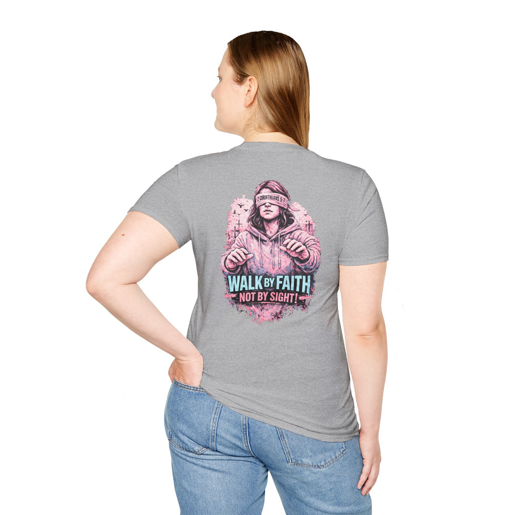 "Walk by Faith" (Ladies) (Design on Back/Logo on Front)