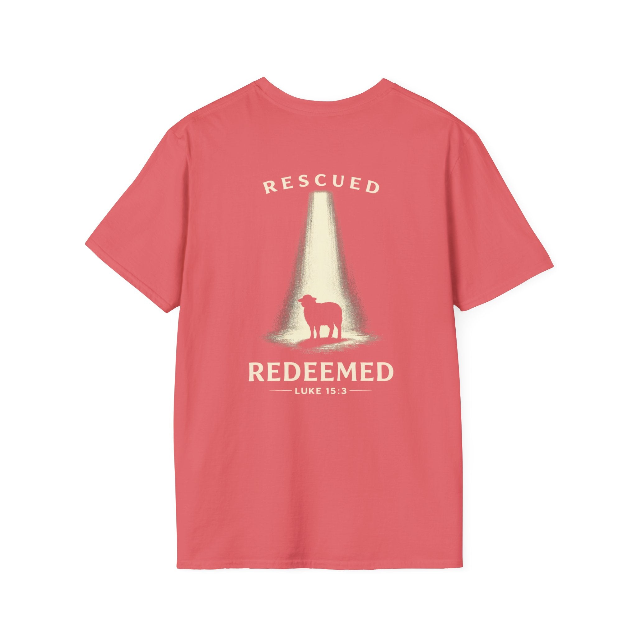 "Rescued and Redeemed" (Design on Back/Logo on Front)