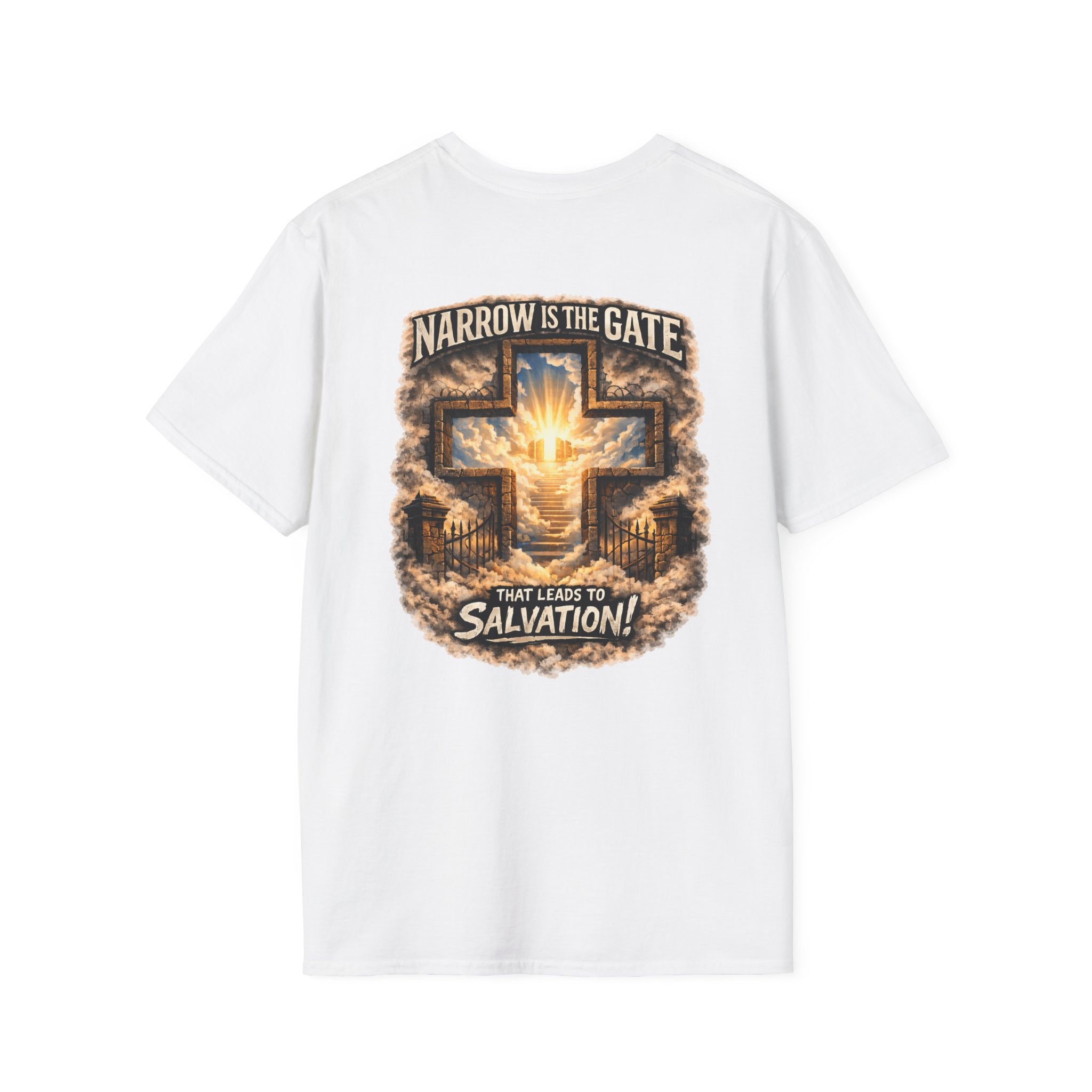 "The Narrow Gate" (Design on Back/Logo on Front)