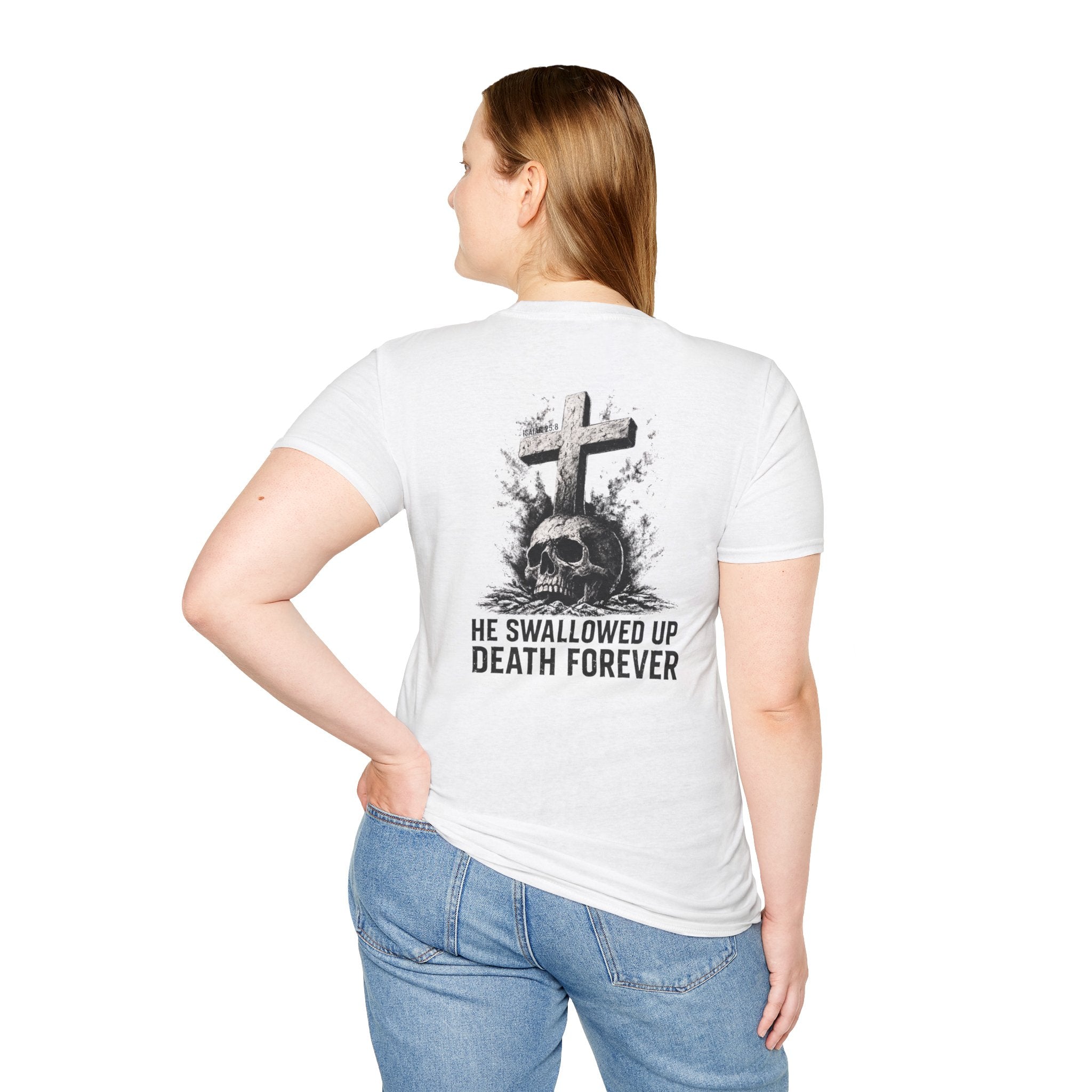 "Swallowed Death" (Dark) (Design on Back/Logo on Front)