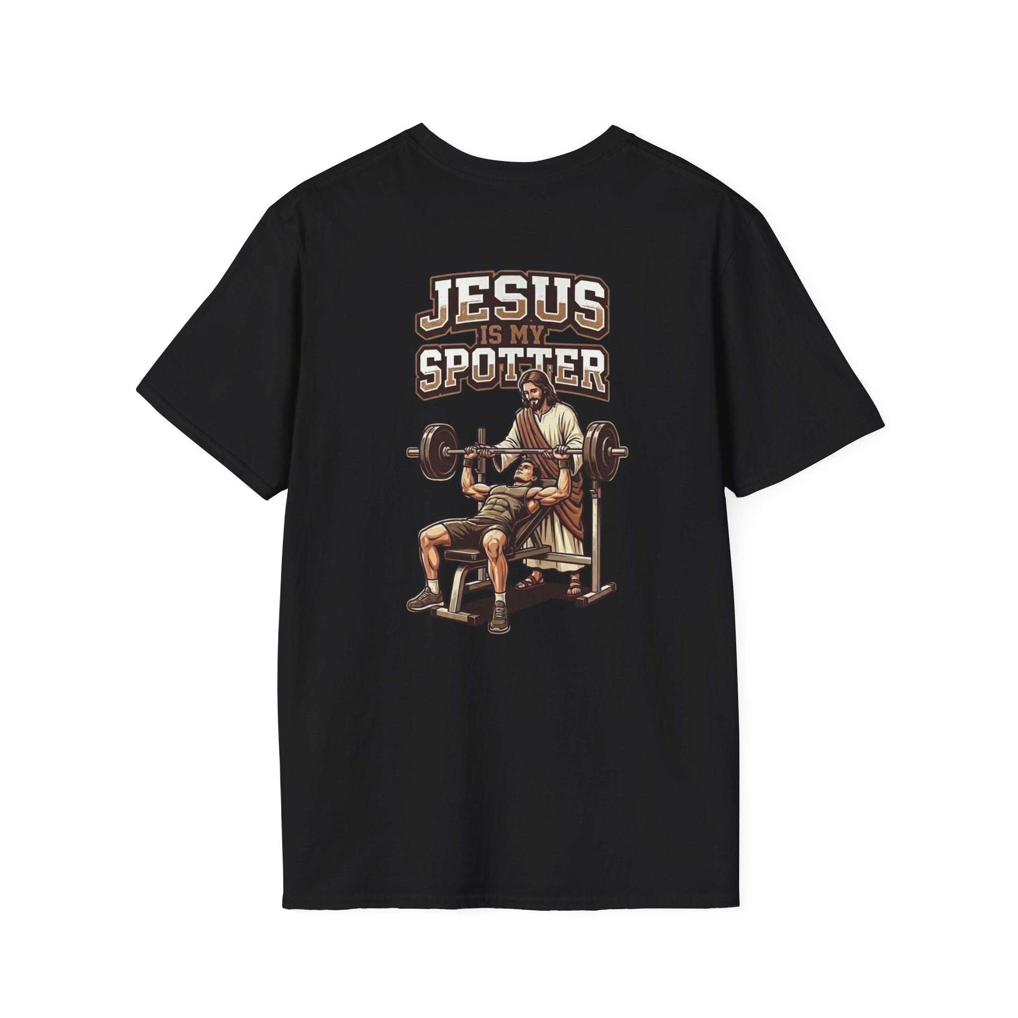 "Jesus Is My Spotter" (Design on Back/Logo on Front)