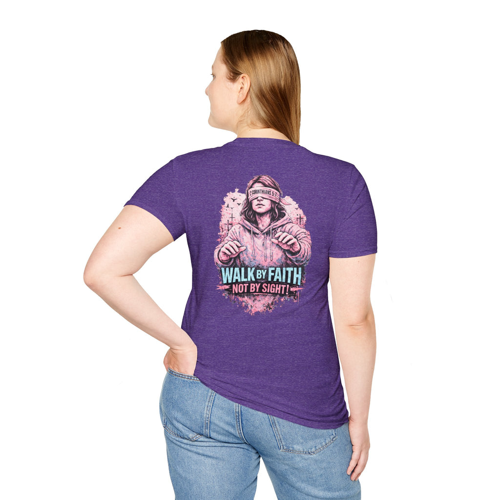 "Walk by Faith" (Ladies) (Design on Back/Logo on Front)
