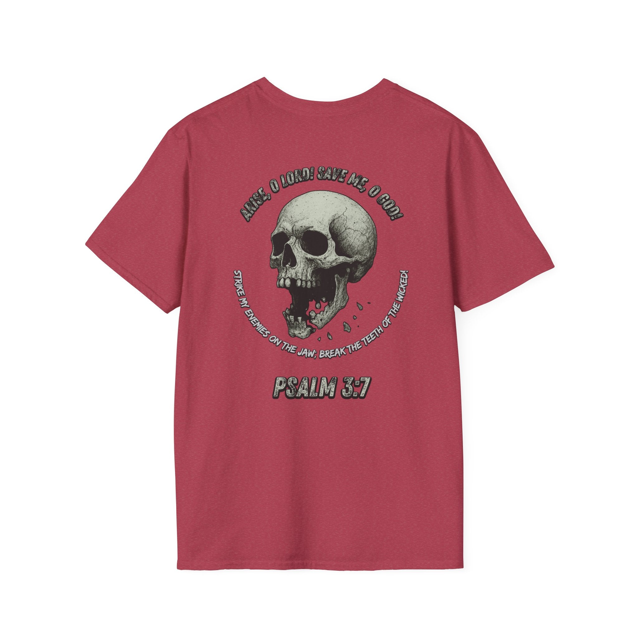 Psalm 3:7 - "Arise, O LORD!" (Monochrome) (Design on Back/Logo on Front)