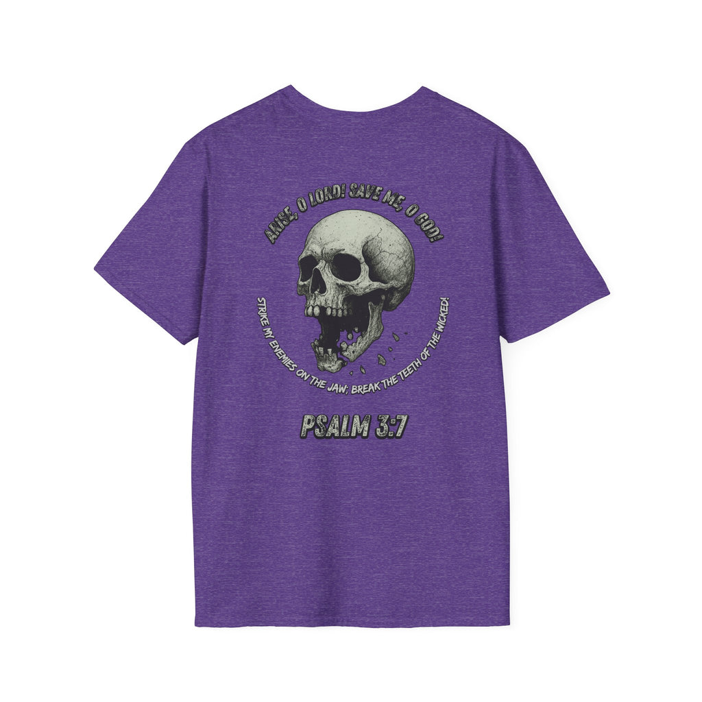 Psalm 3:7 - "Arise, O LORD!" (Monochrome) (Design on Back/Logo on Front)