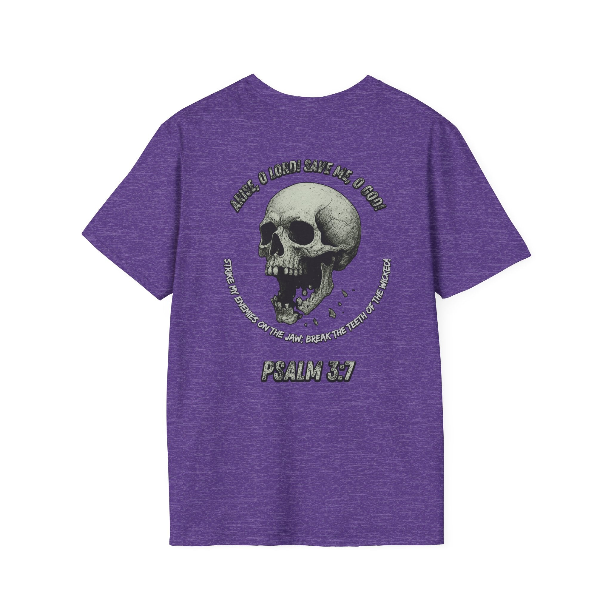 Psalm 3:7 - "Arise, O LORD!" (Monochrome) (Design on Back/Logo on Front)