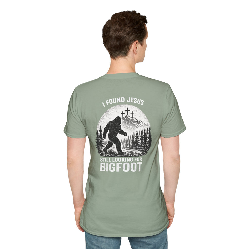 "Jesus and Bigfoot" (Design on Back/Logo on Front)