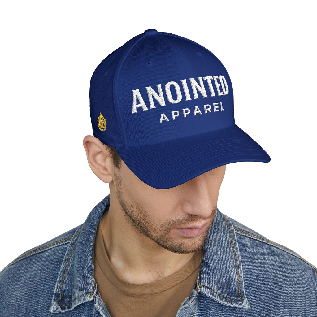 "Anointed" Christian FlexFit Hat – Elevated Edition (Front + Side Embroidery)