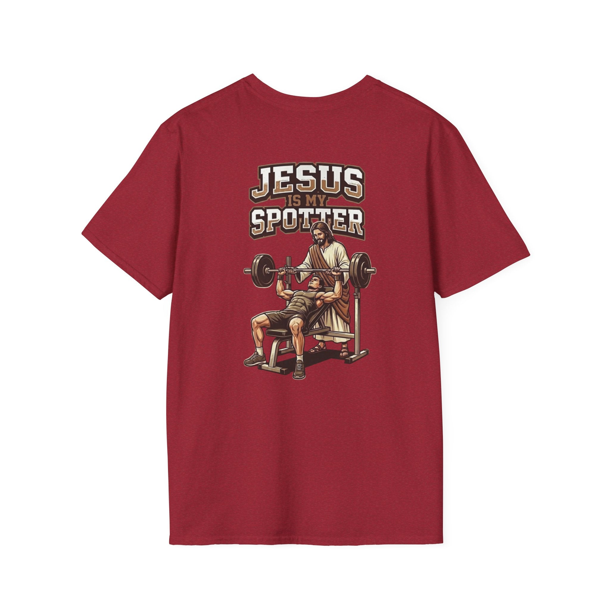 "Jesus Is My Spotter" (Design on Back/Logo on Front)