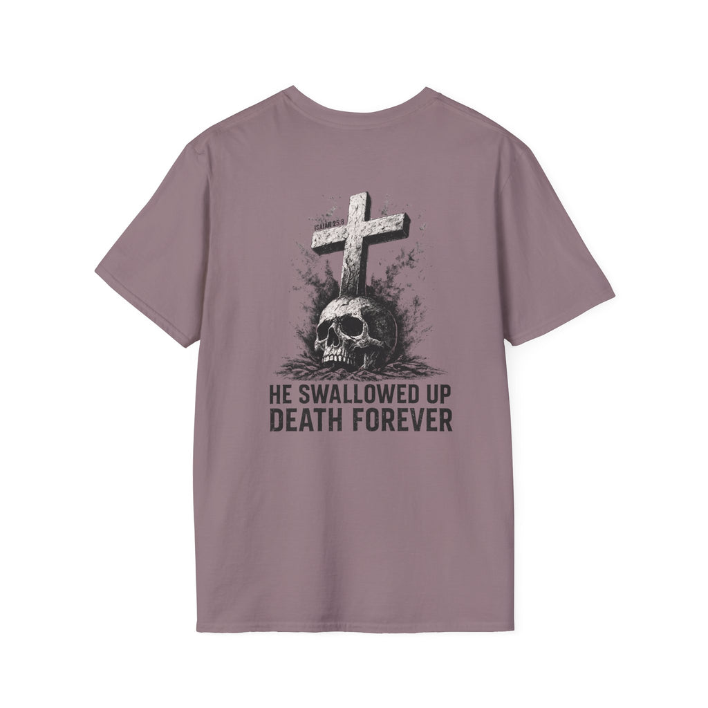 "Swallowed Death" (Dark) (Design on Back/Logo on Front)