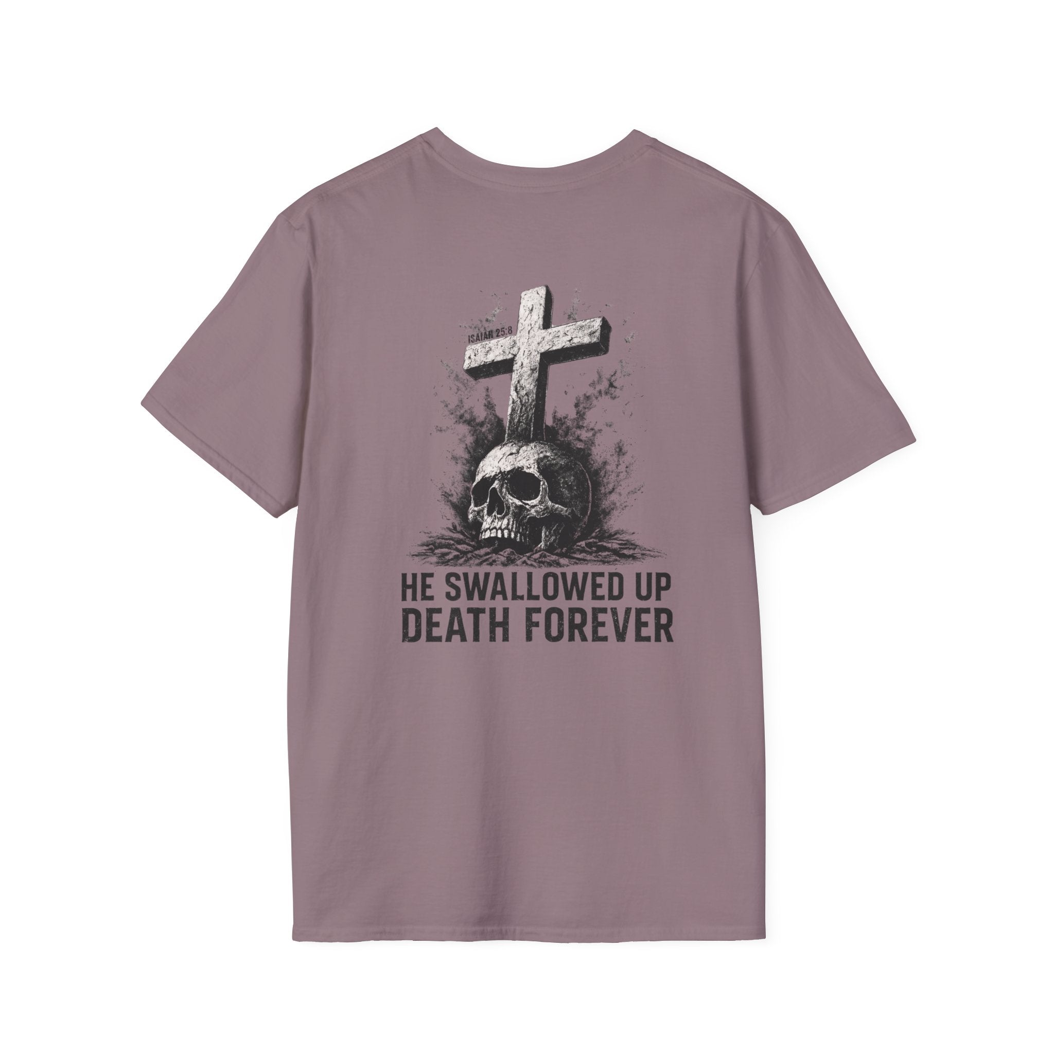 "Swallowed Death" (Dark) (Design on Back/Logo on Front)