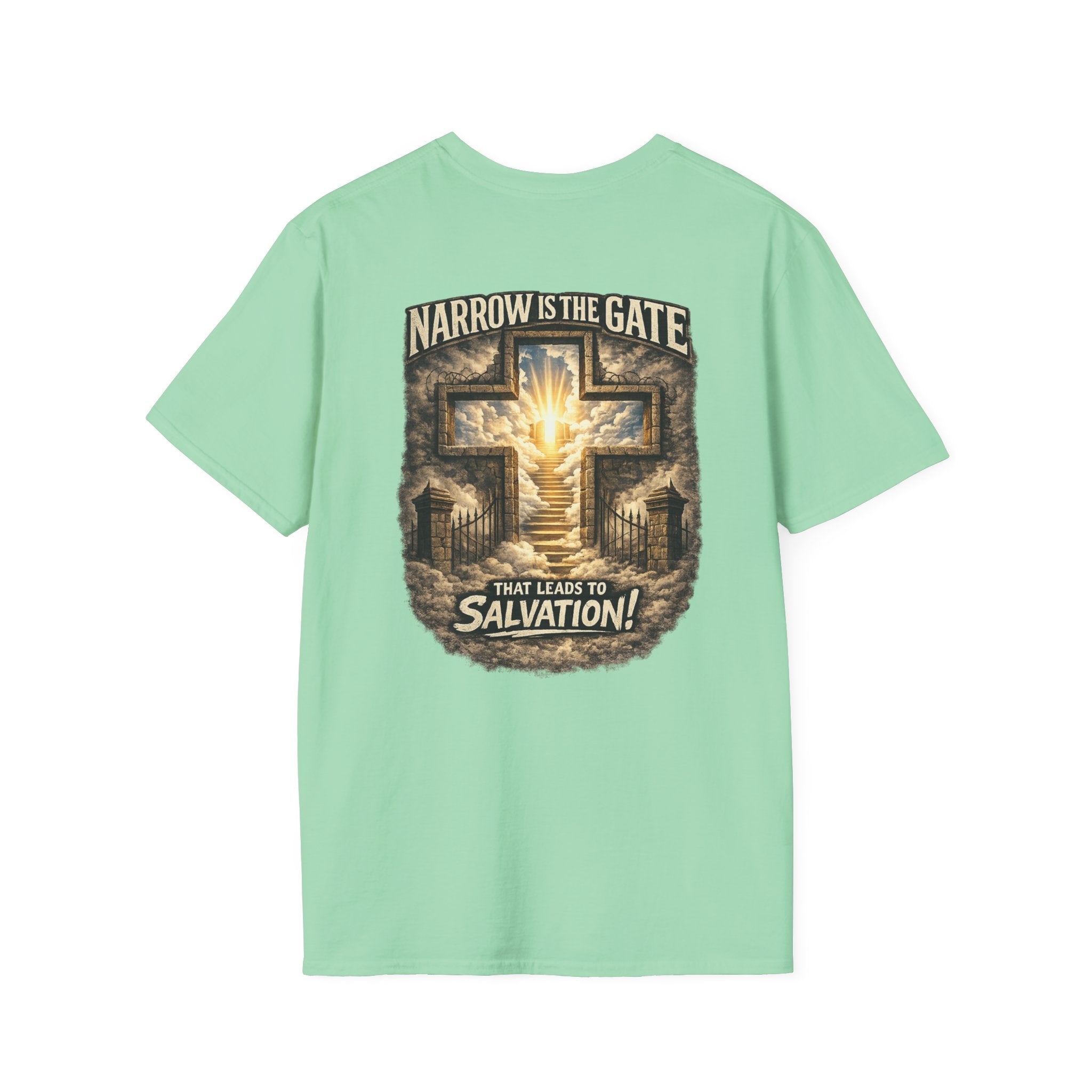 "The Narrow Gate" (Design on Back/Logo on Front)