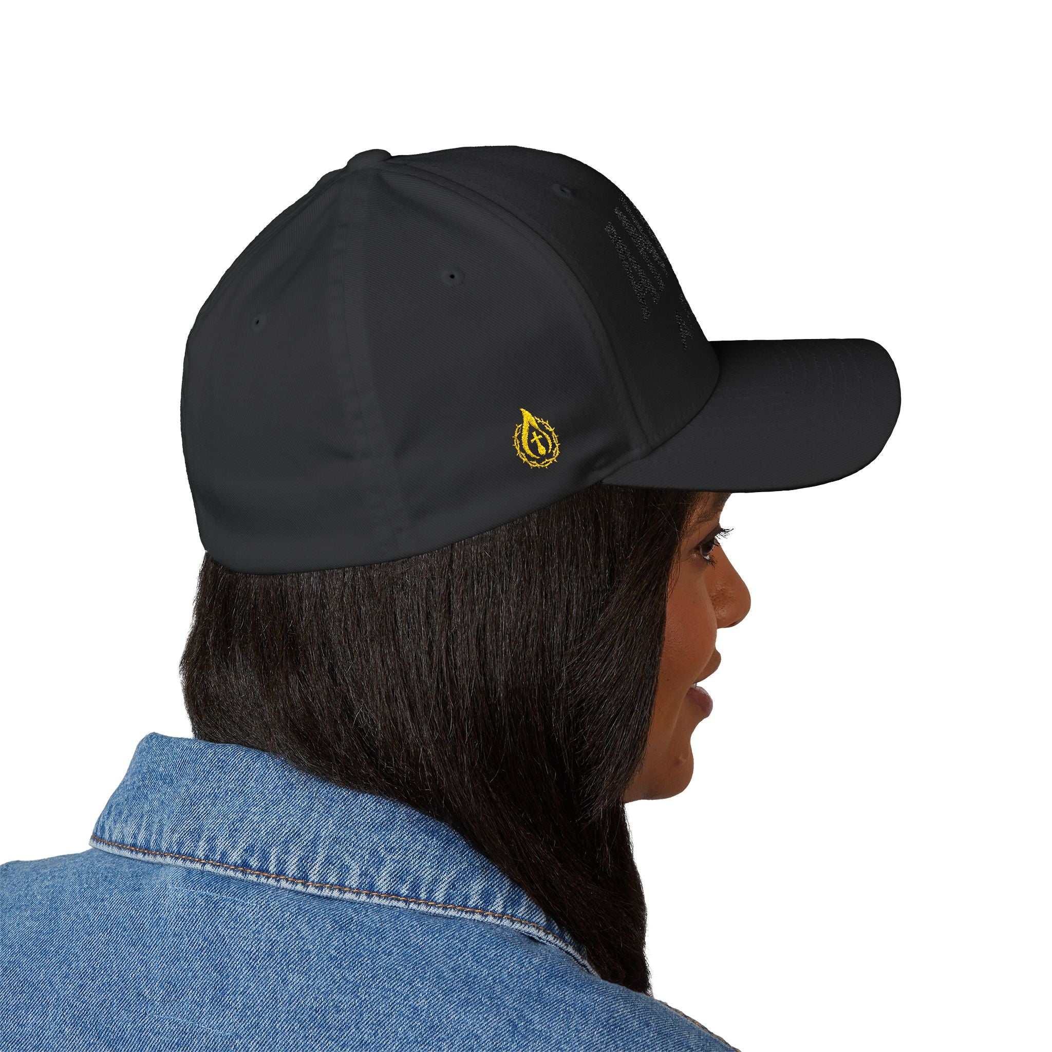 "Anointed" Christian FlexFit Hat – Elevated Edition (Front + Side Embroidery)