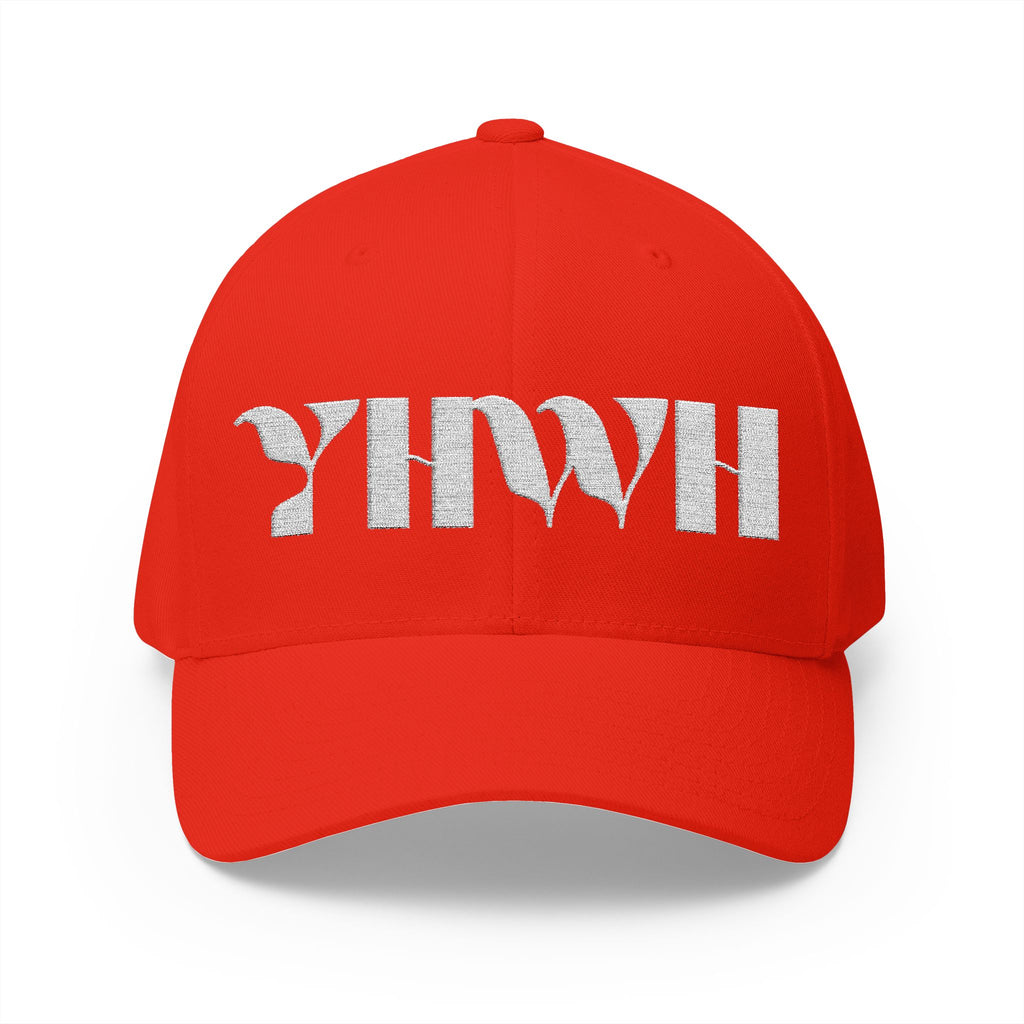 Signature Series "YHWH" FlexFit Closed-Back (White) (Triple Embroidered)