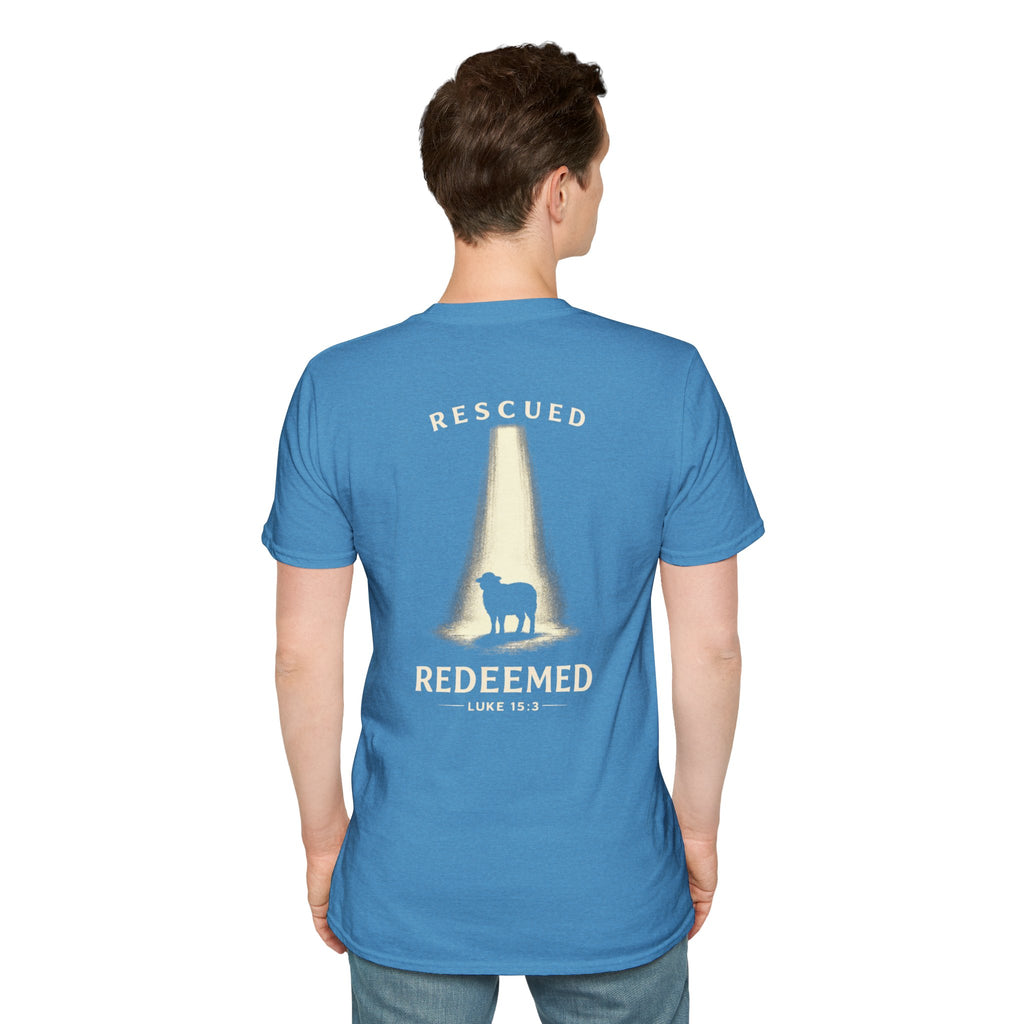 "Rescued and Redeemed" (Design on Back/Logo on Front)