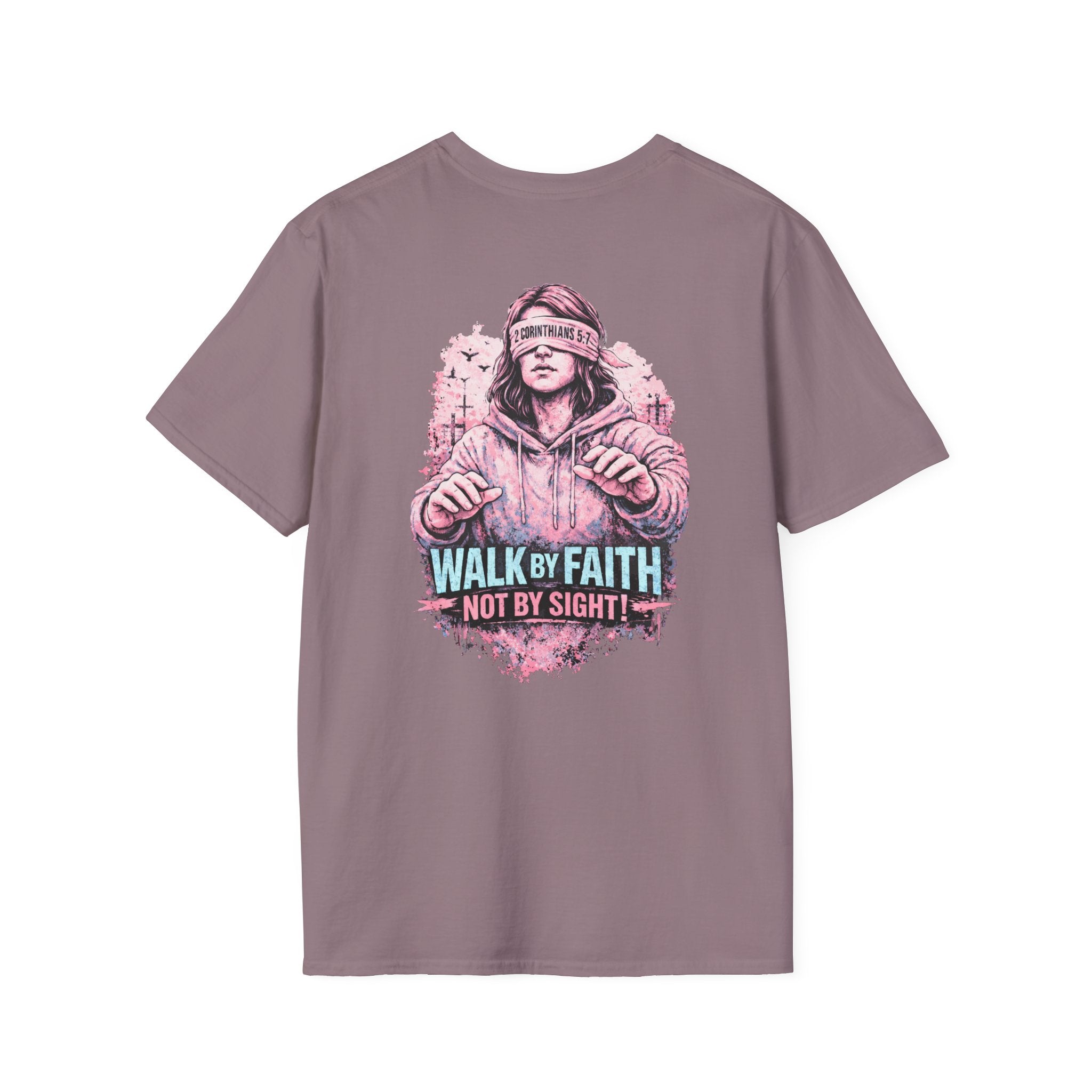 "Walk by Faith" (Ladies) (Design on Back/Logo on Front)