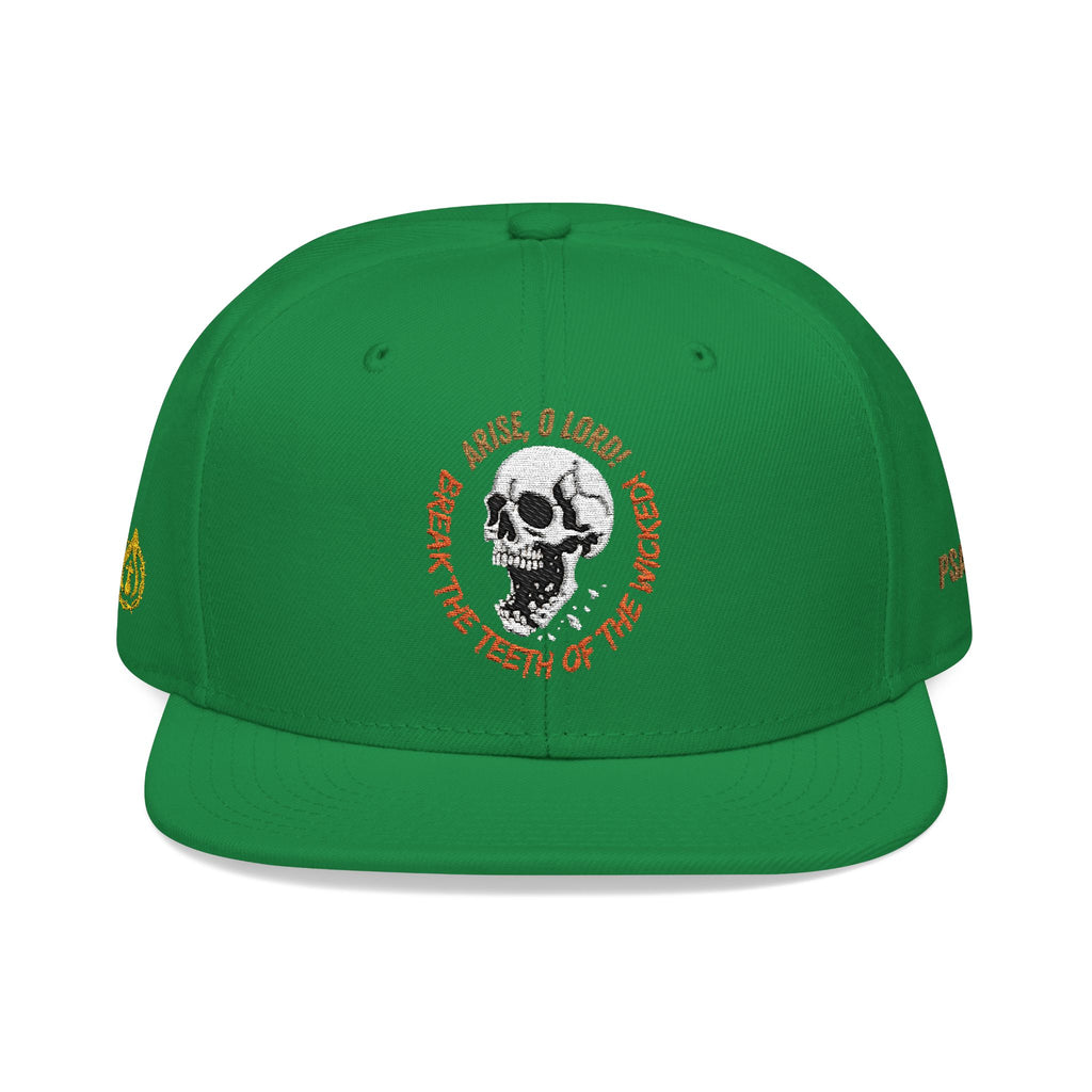 "Psalm 3:7" Snapback (Embroidered Front, Both Sides, Back)