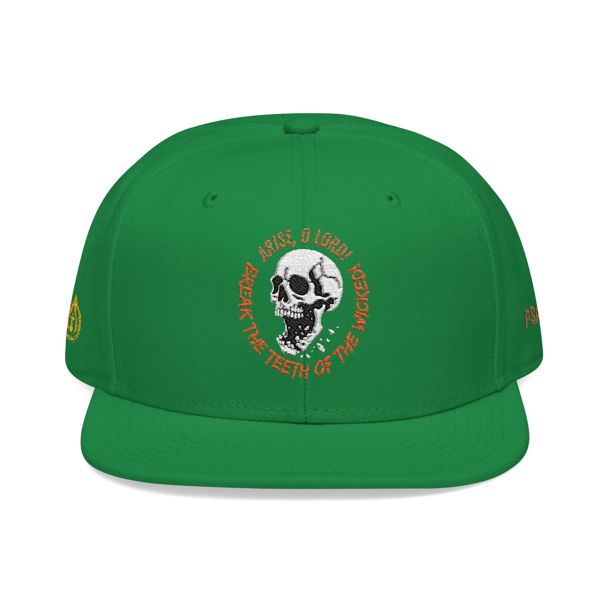 "Psalm 3:7" Snapback (Embroidered Front, Both Sides, Back)