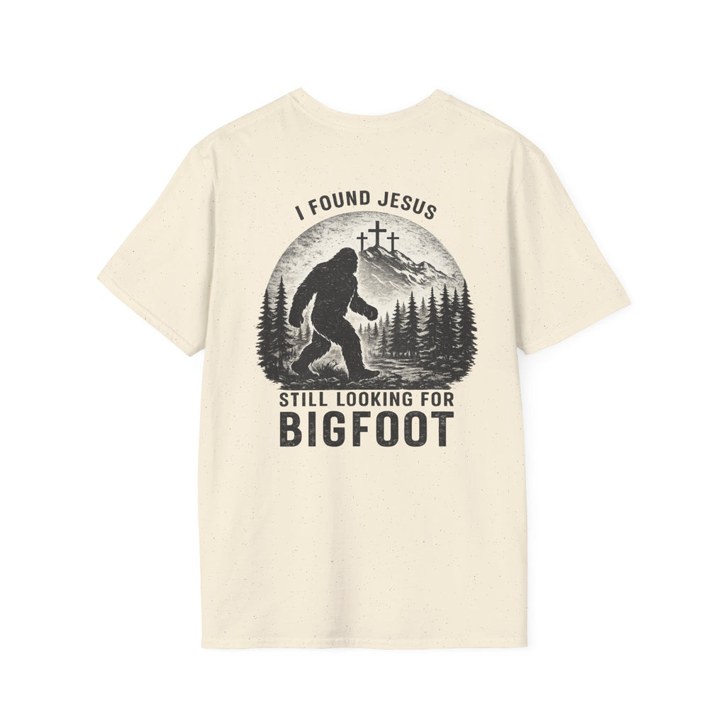 "Jesus and Bigfoot" (Design on Back/Logo on Front)