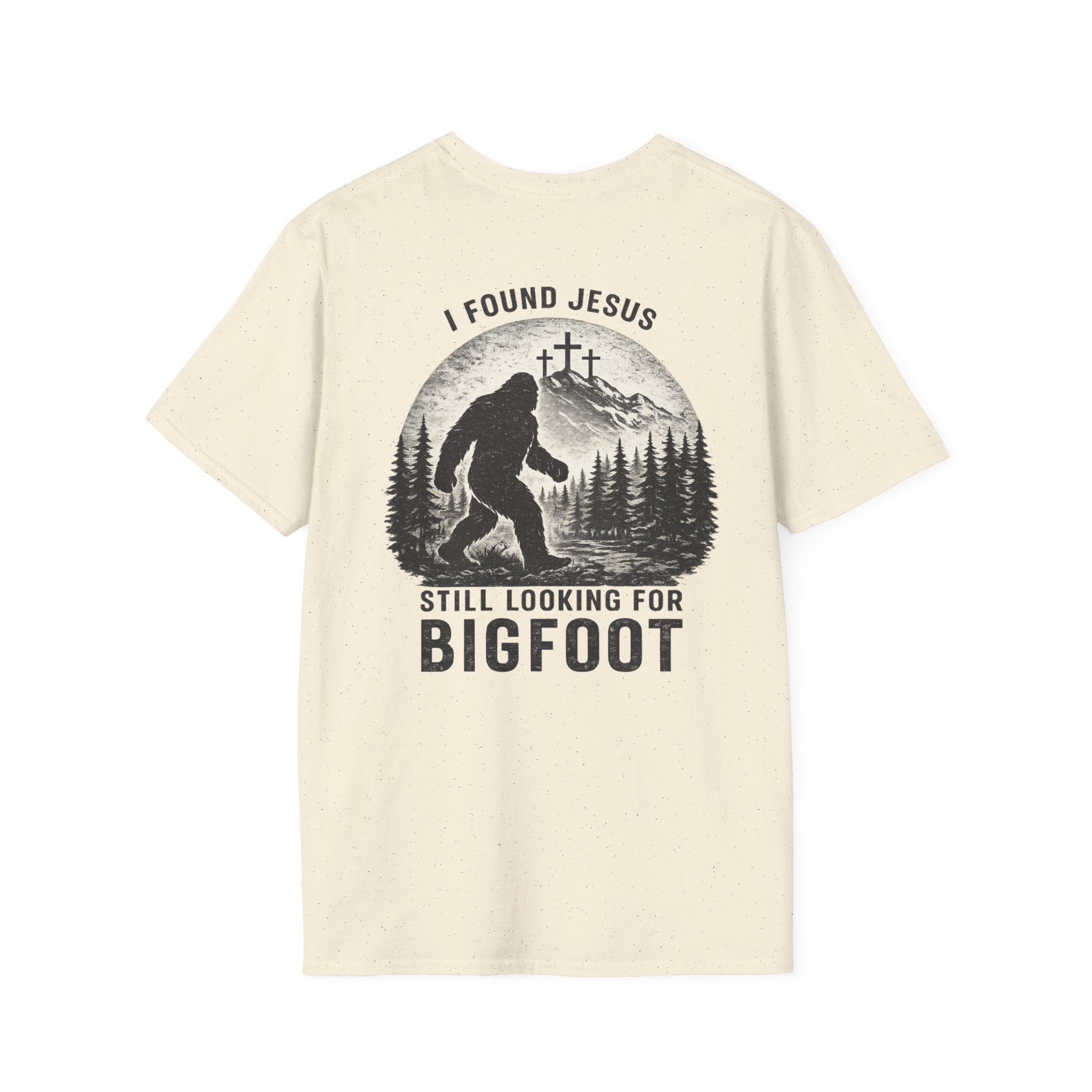 "Jesus and Bigfoot" (Design on Back/Logo on Front)