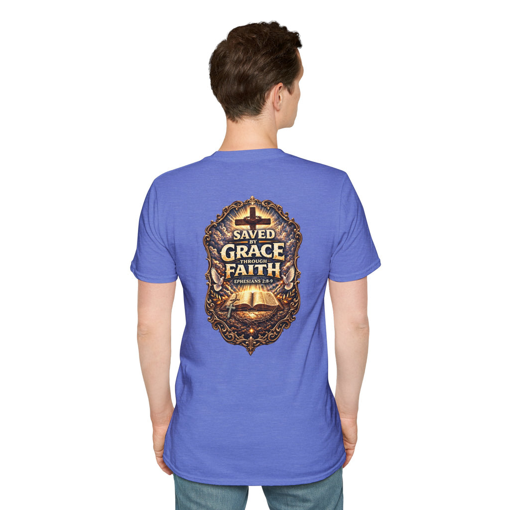 "Saved by Grace" (Alt Design) (Design on Back/Logo on Front)