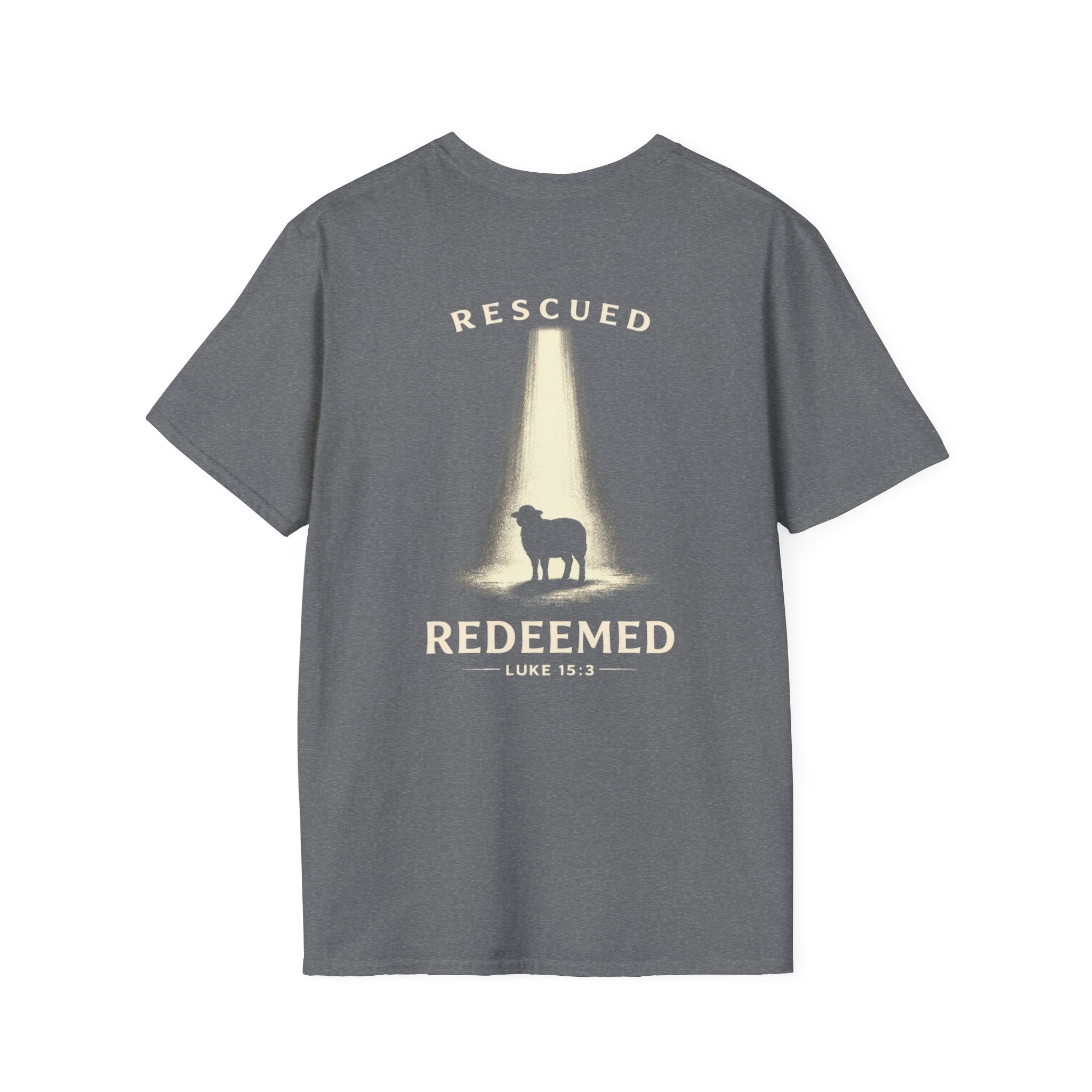"Rescued and Redeemed" (Design on Back/Logo on Front)