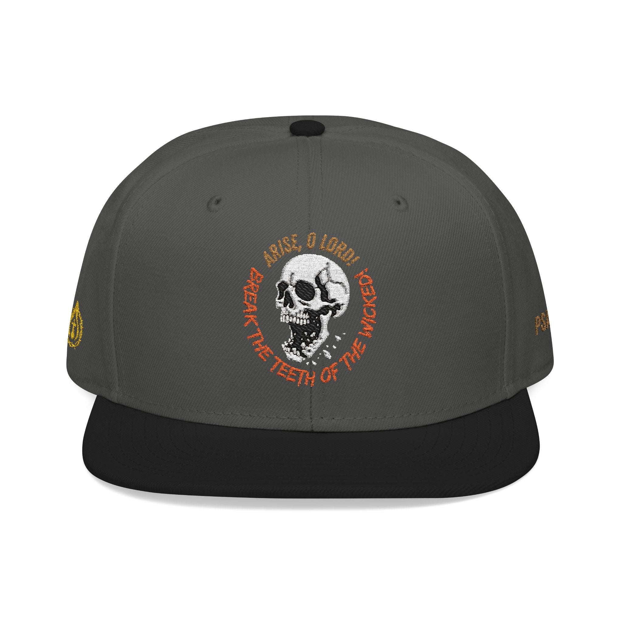 "Psalm 3:7" Snapback (Embroidered Front, Left and Right Sides)