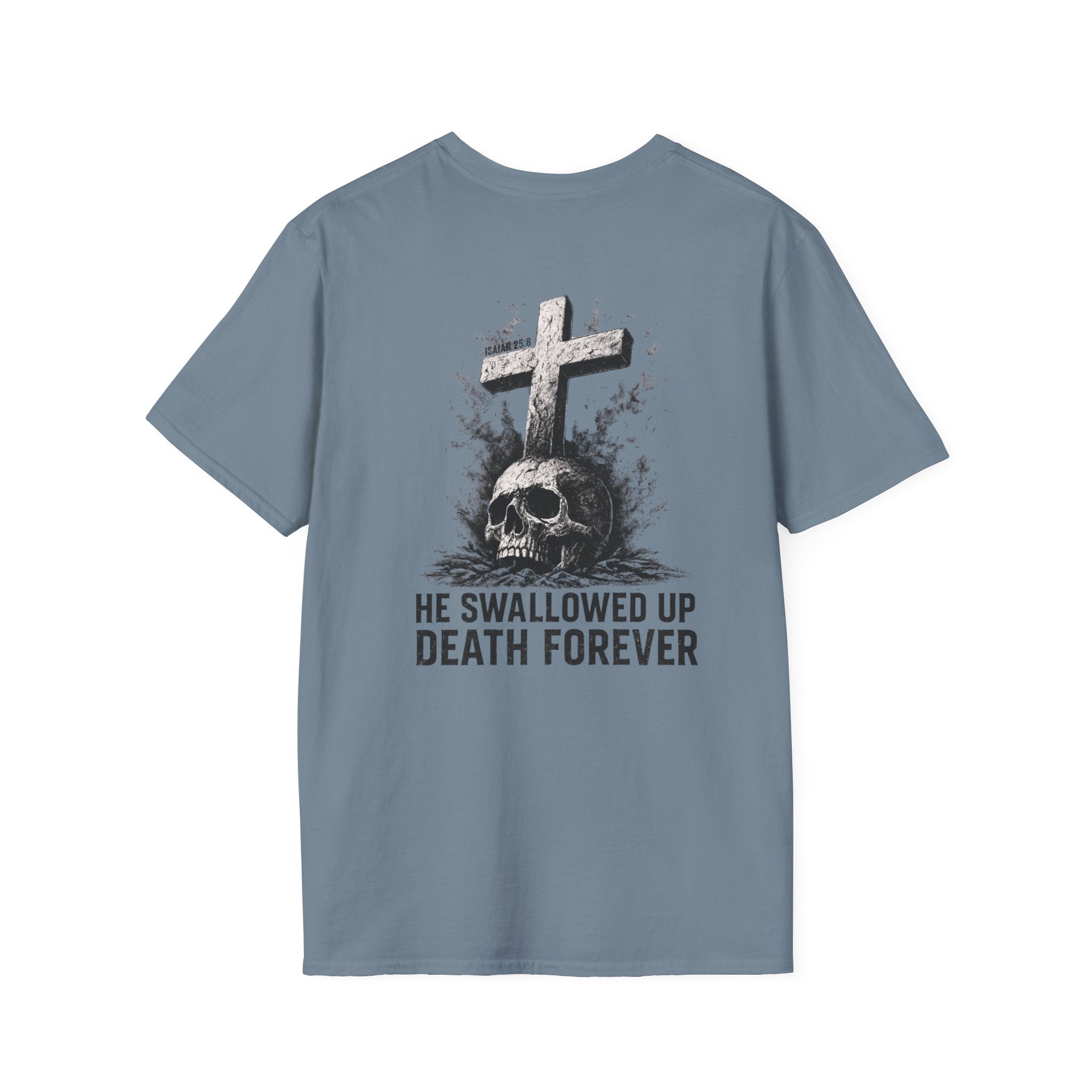 "Swallowed Death" (Dark) (Design on Back/Logo on Front)