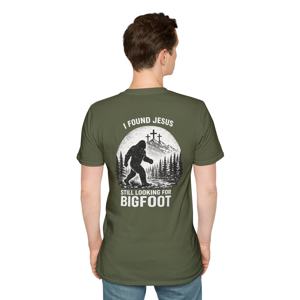 "Jesus and Bigfoot" (Design on Back/Logo on Front)