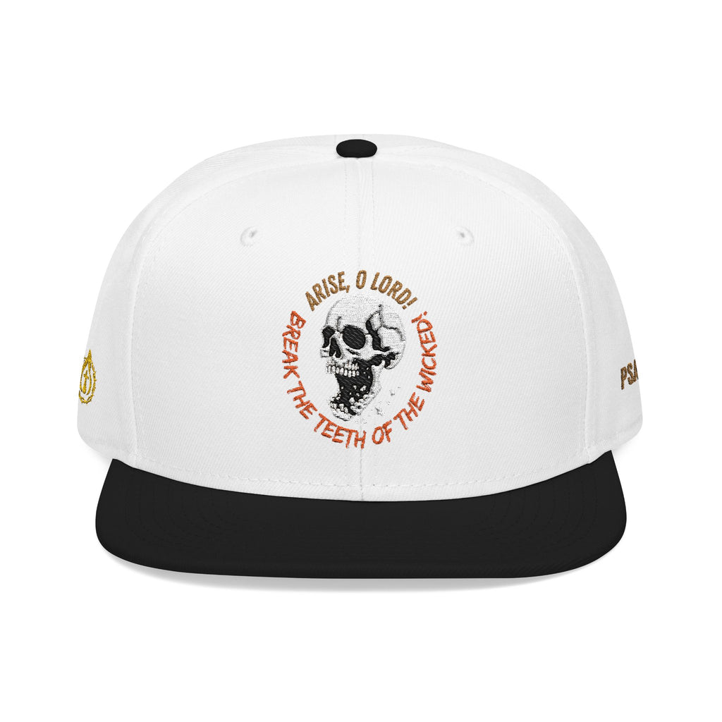 "Psalm 3:7" Snapback (Embroidered Front, Both Sides, Back)