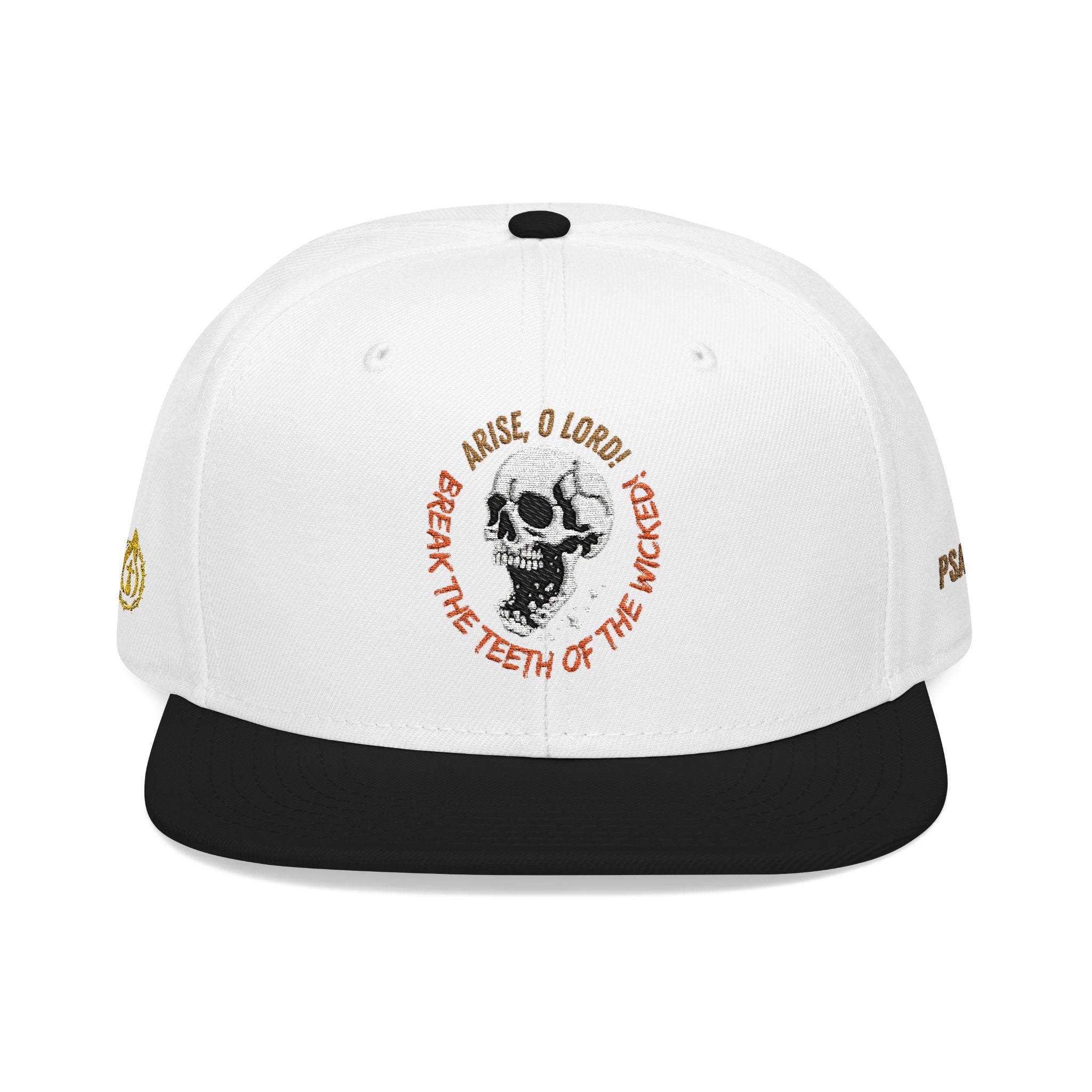 "Psalm 3:7" Snapback (Embroidered Front, Both Sides, Back)