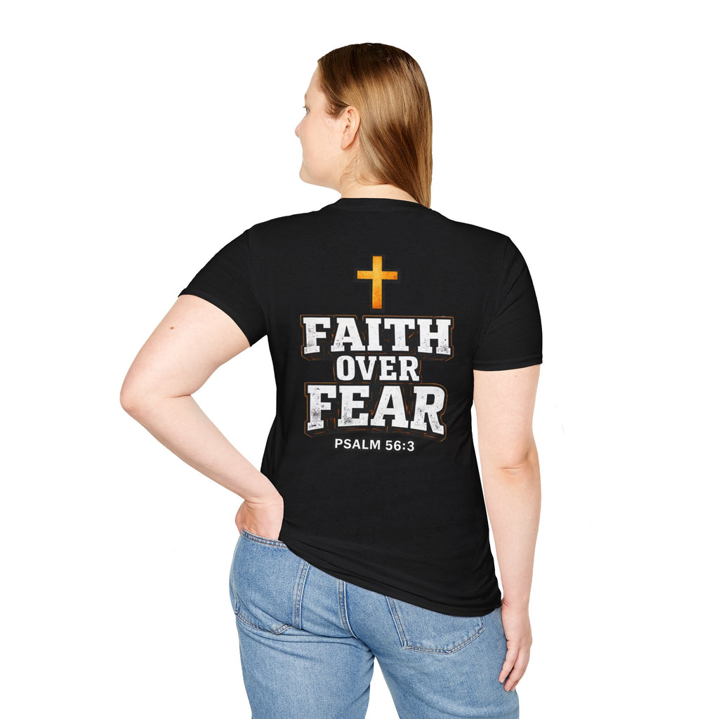 "Faith Over Fear" (Design on Back/Logo On Front)